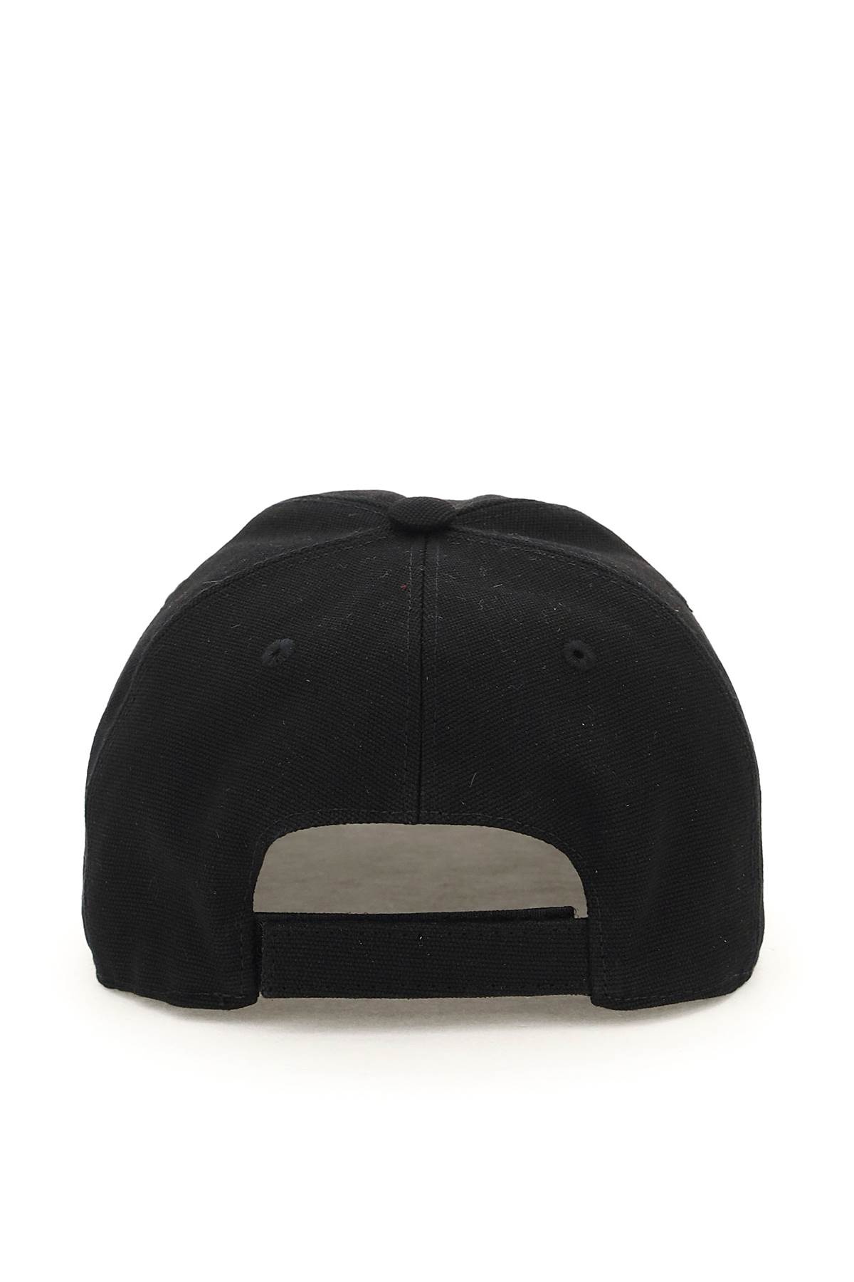 Shop Stella Mccartney Logo Baseball Cap In Ultra Black (black)