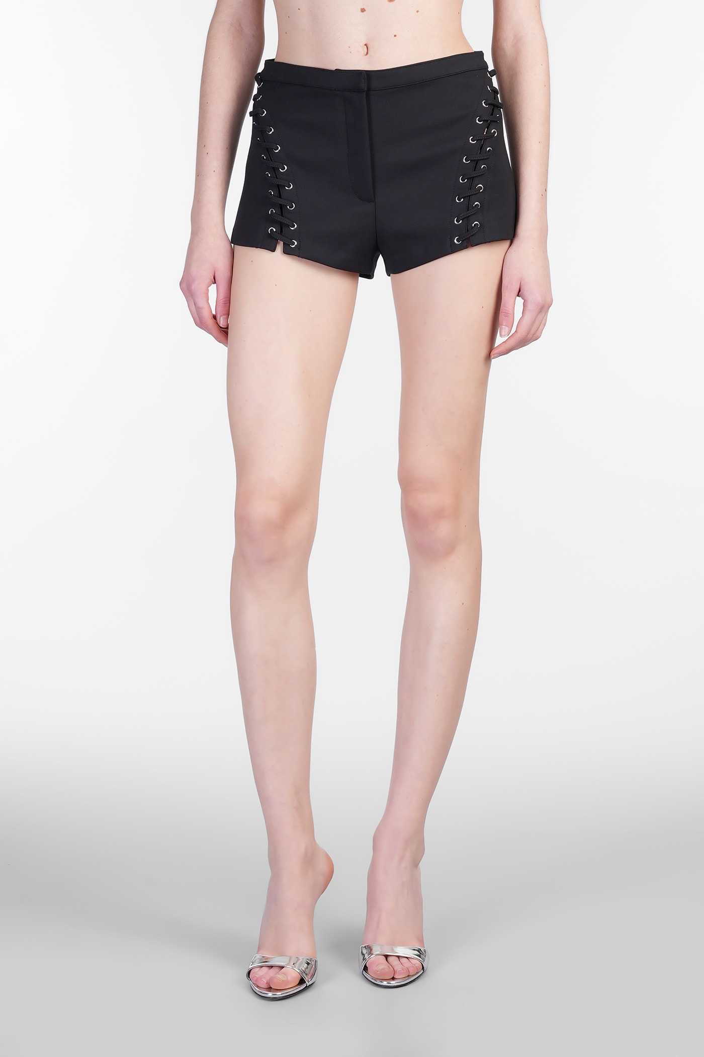 Blumarine Shorts In Black Polyamide - Blumarine - Modalova
