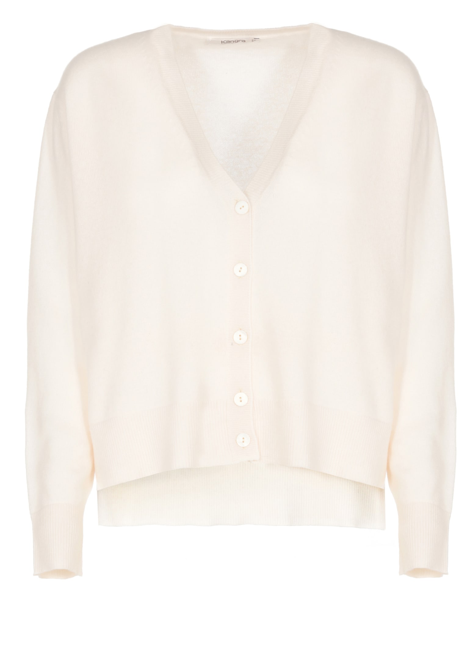 Shop Kangra Cashmere Cardigan In White