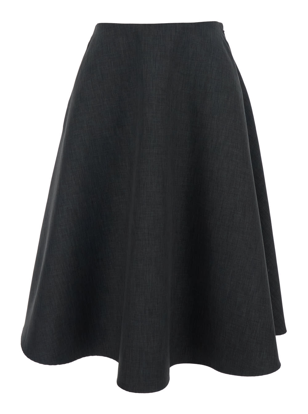 Msgm Zipper Skirt In Black