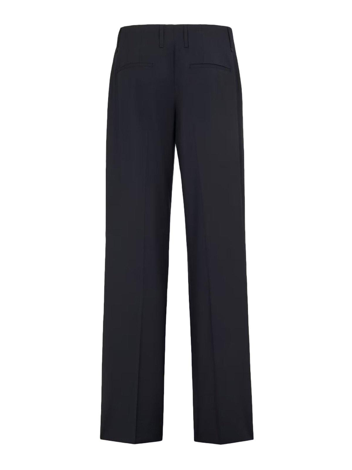 Fendi Night Blue Virgin Wool Trousers