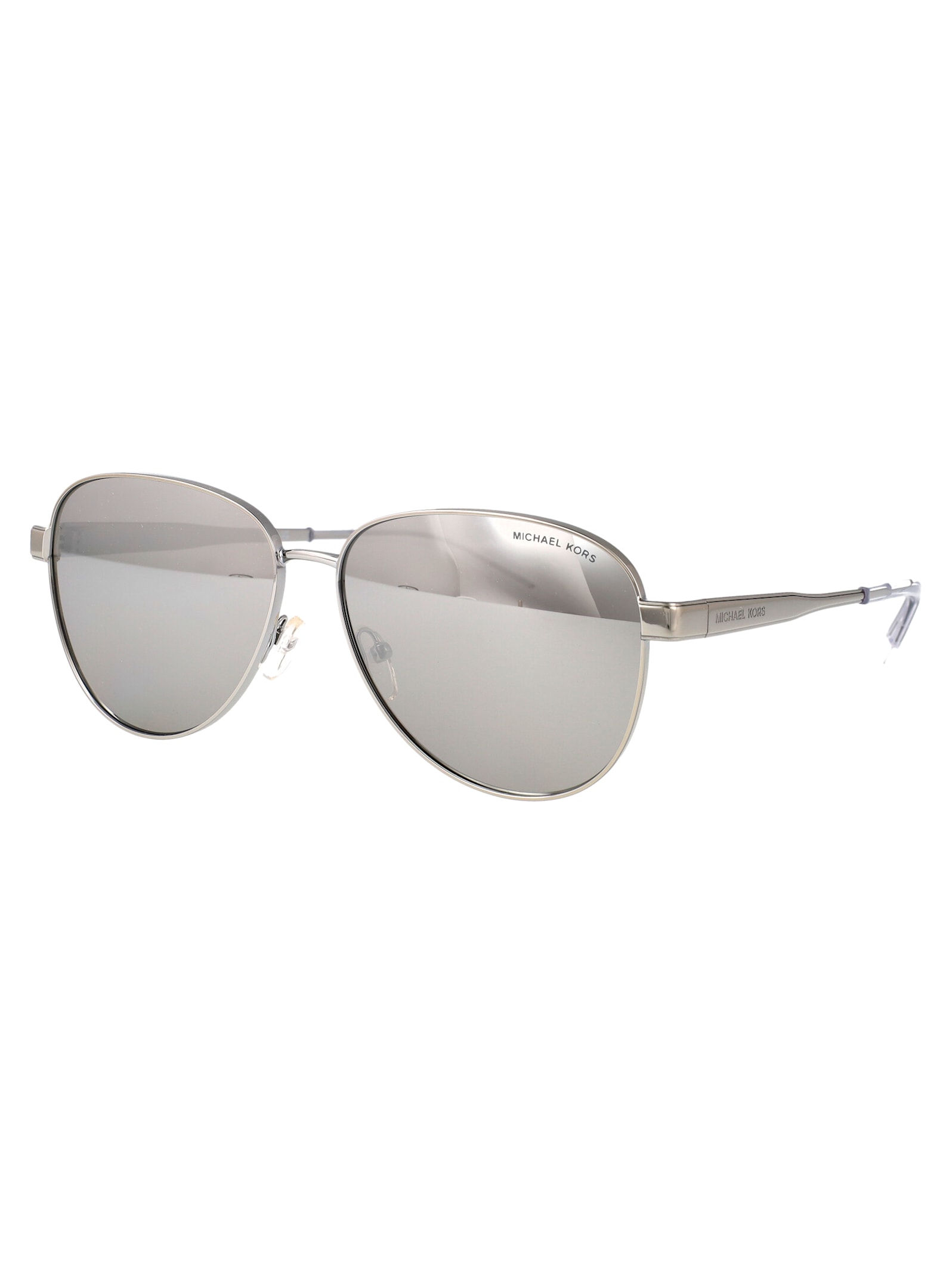 Michael Kors Aviator Sunglasses 0 Mk1160 18936 G In Silver