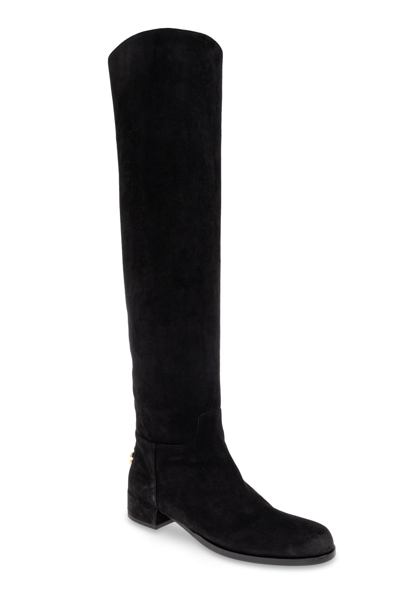 Dolce & Gabbana Leather Boots In Black