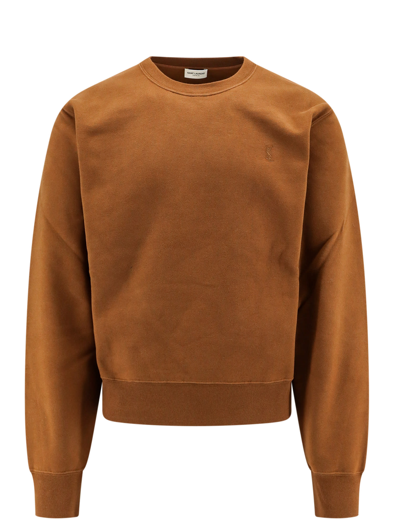 Shop Saint Laurent Sweatshirt In Ochre