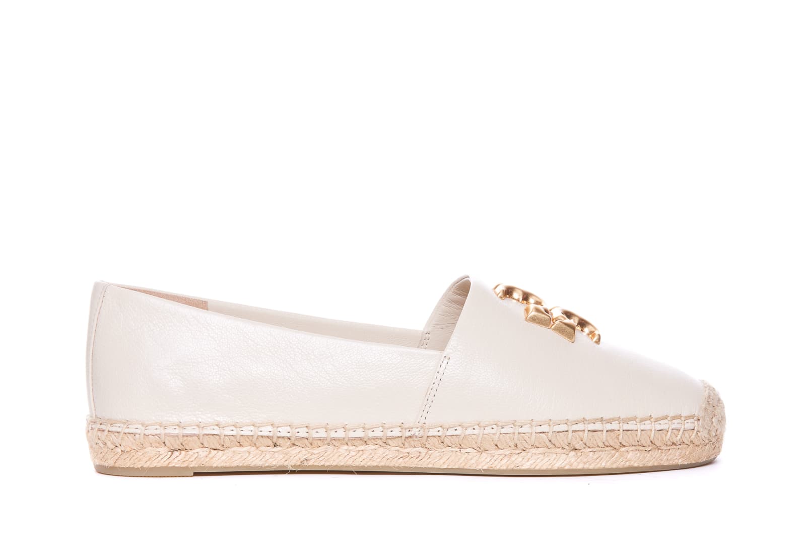 Shop Tory Burch Eleanor Espadrilles In White