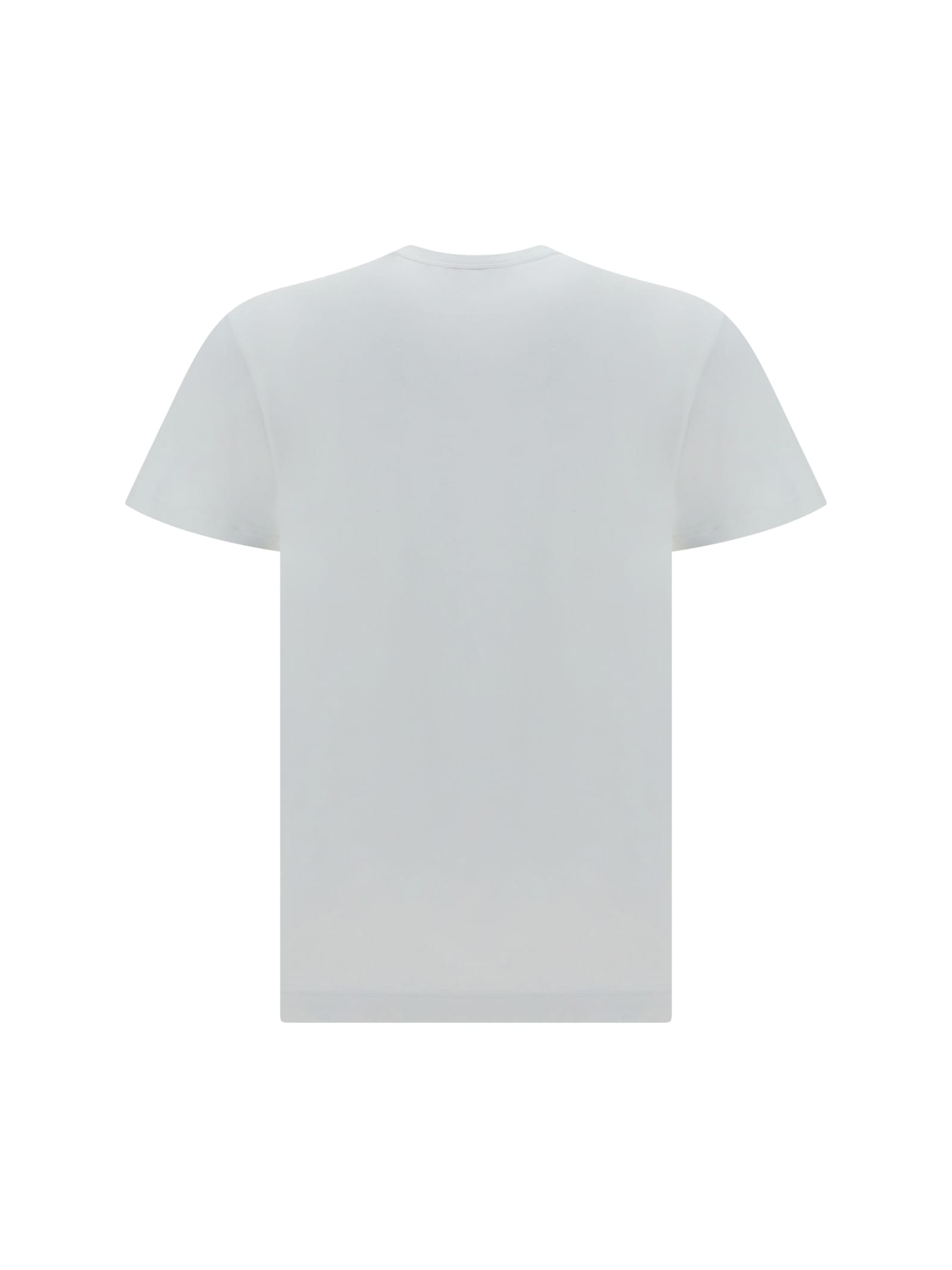 Alexander Mcqueen T-shirt Varsity In White/indigo