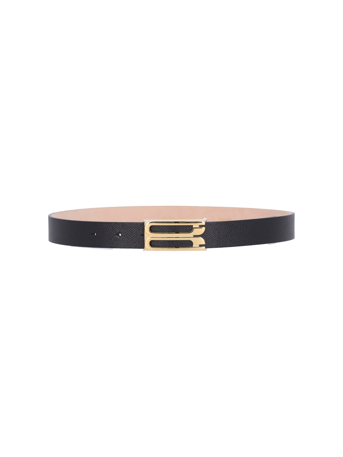 Shop Victoria Beckham Jumbo Frame Belt In Black