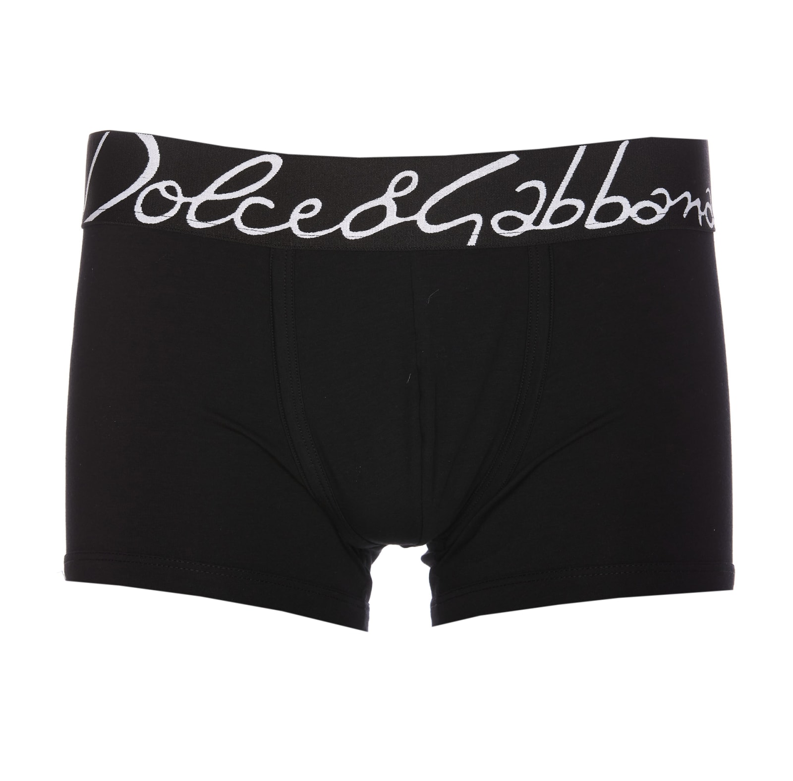 Dolce & Gabbana Logo Boxer In Black