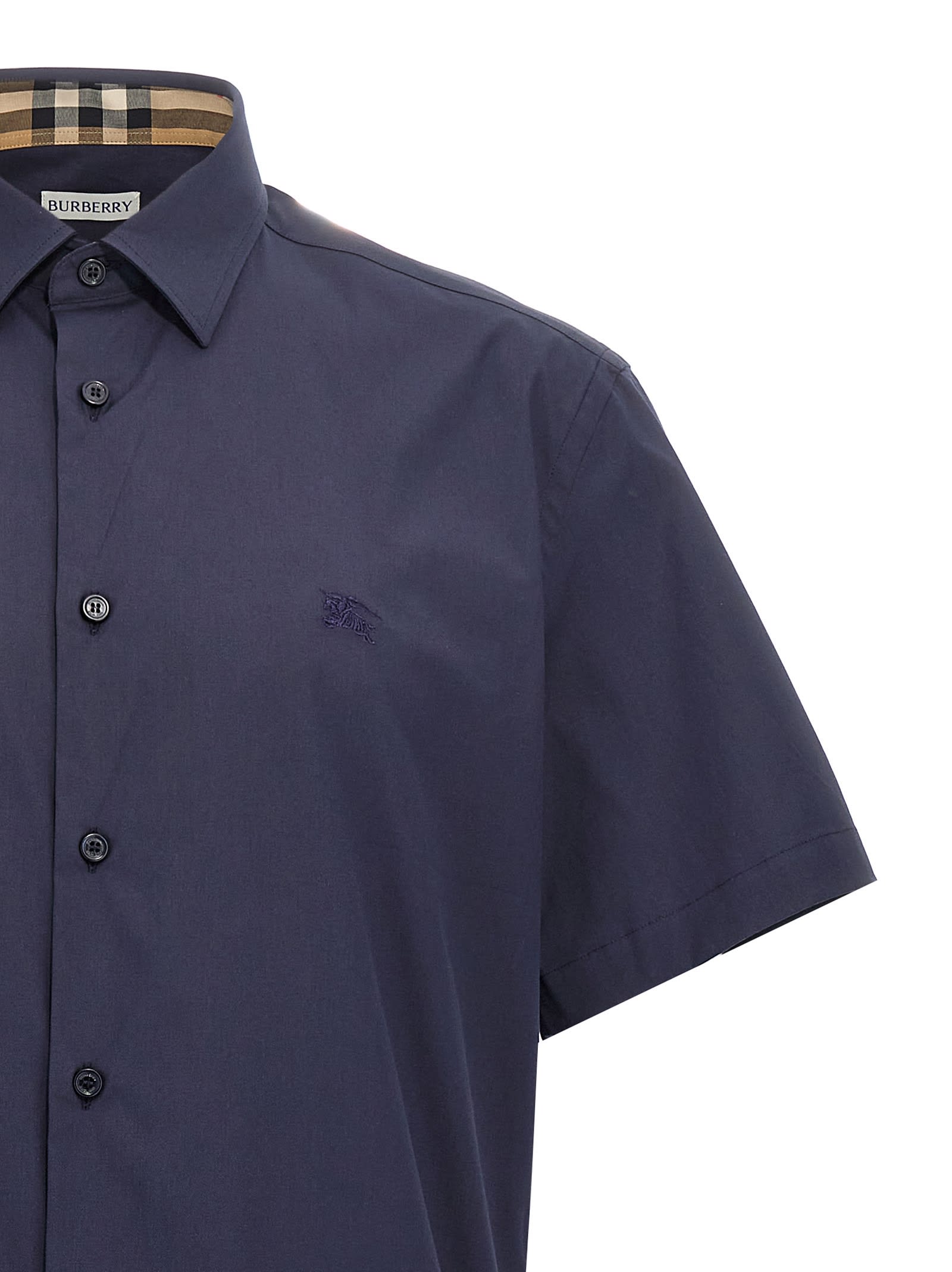 Shop Burberry Sherfield Shirt In Blue