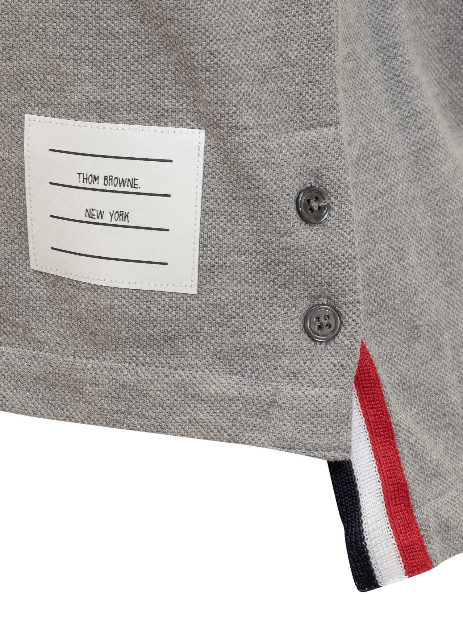 Shop Thom Browne T-shirt With Logo In Lt Grey