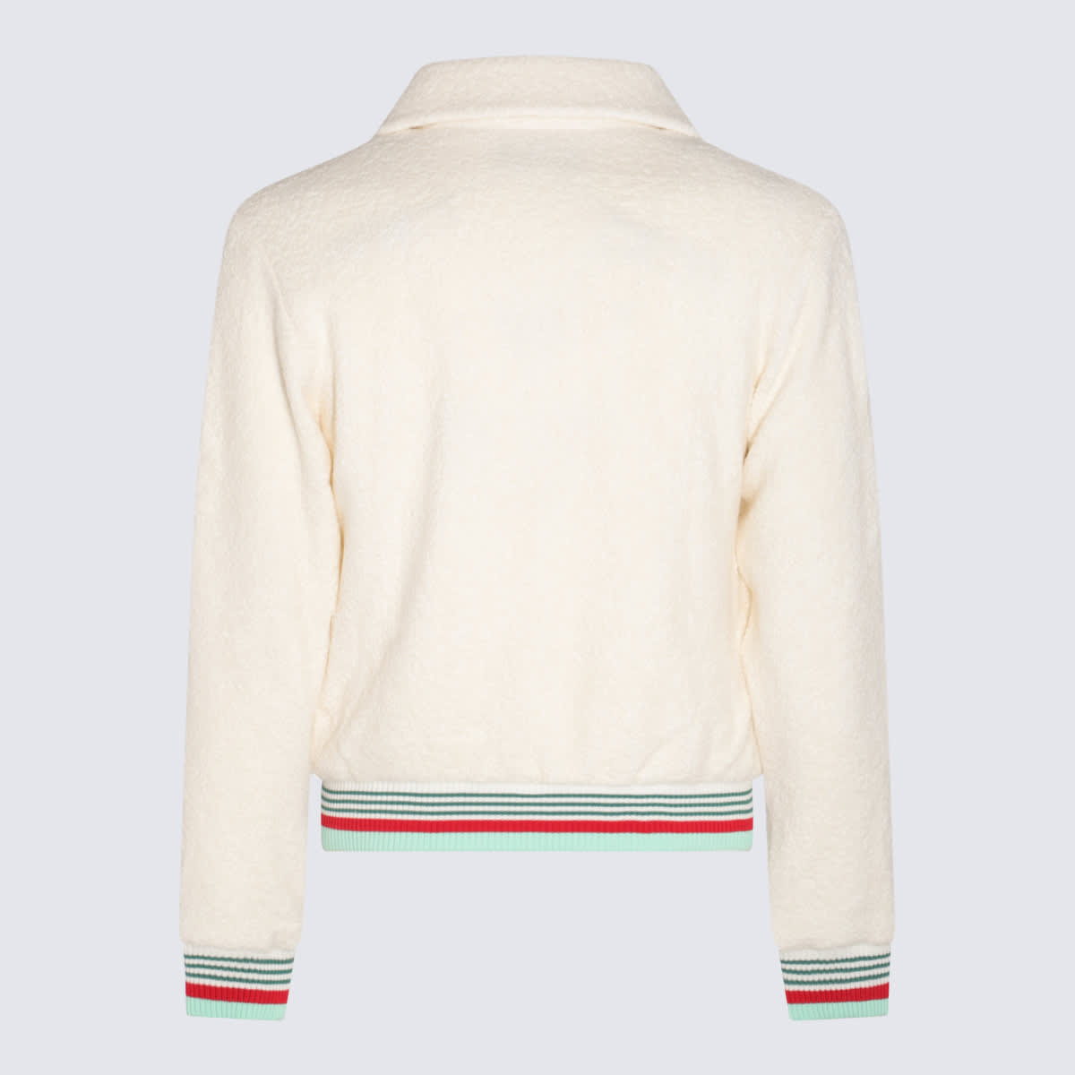 Shop Casablanca Off White Casual Jacket In Off-white