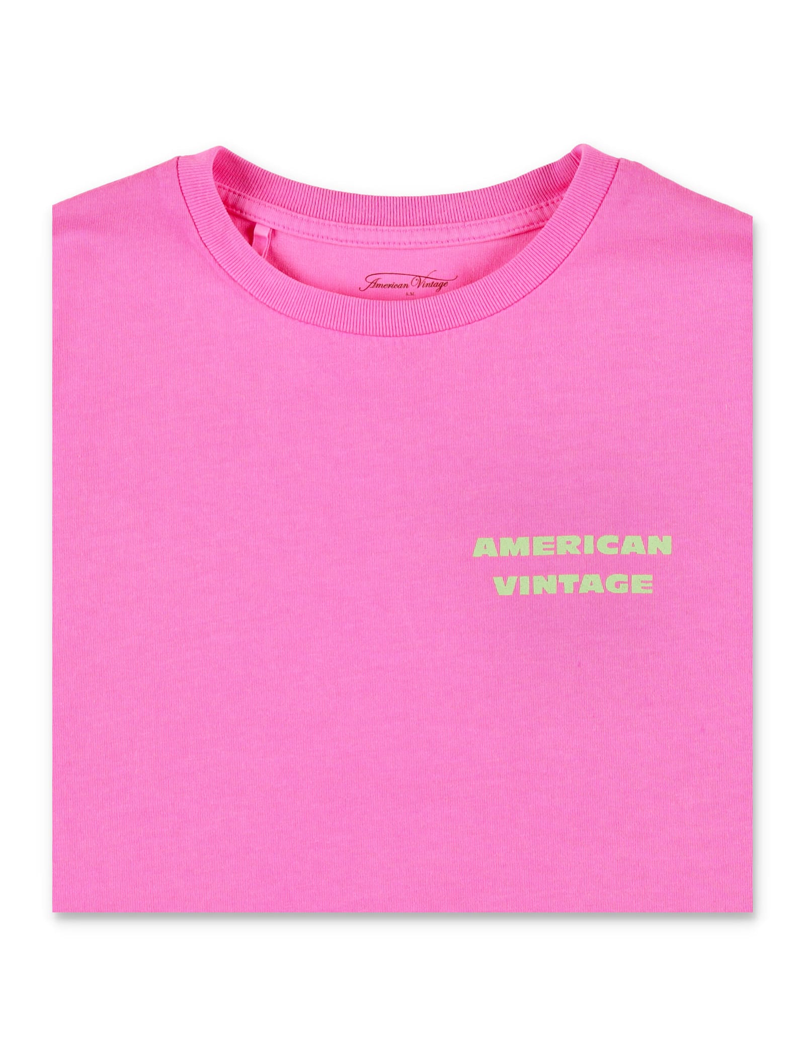 American Vintage Fizvalley Hot Pink Kids T-shirt In Pink