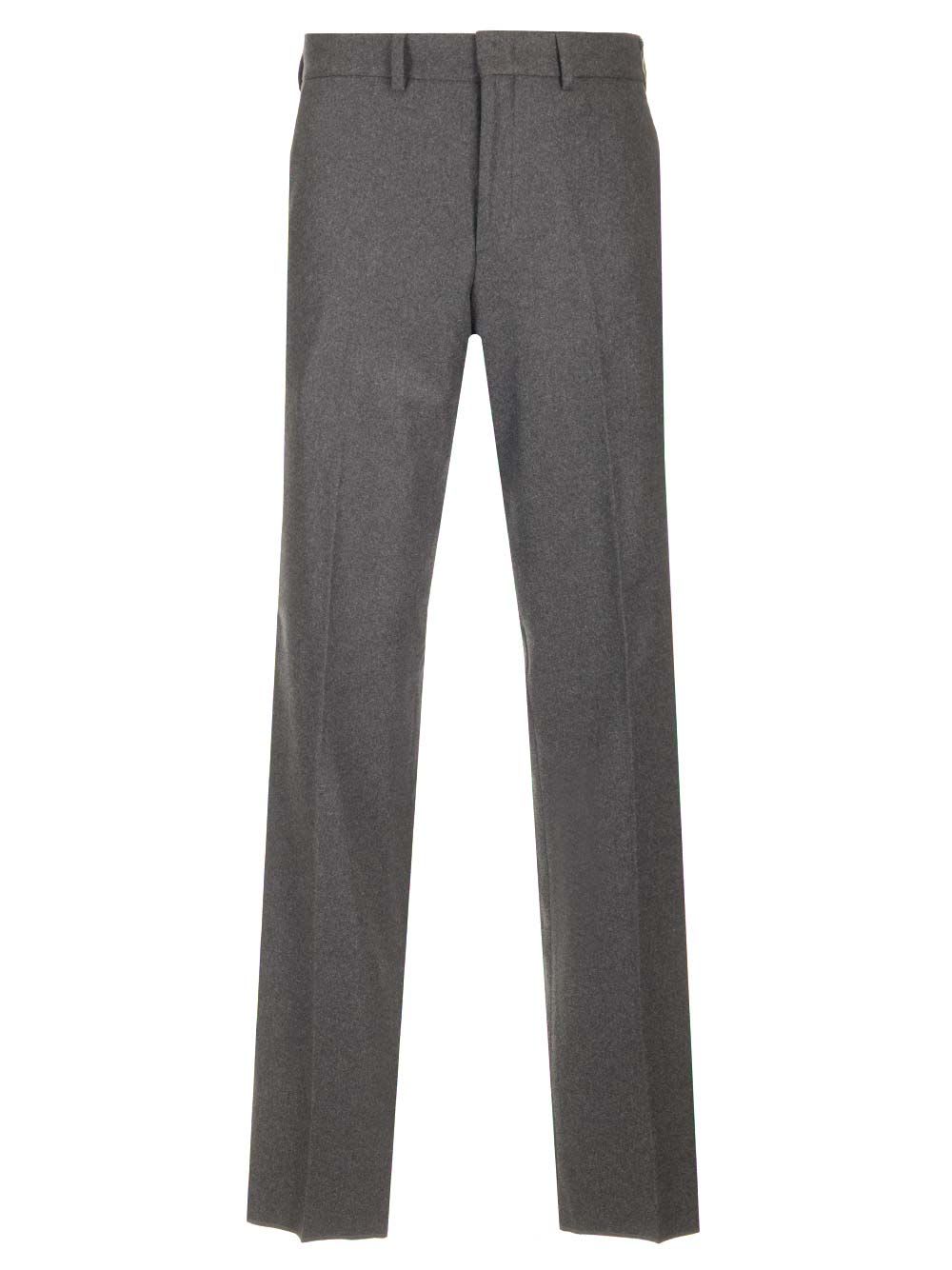 Shop Fendi Grey Cashmere Trousers