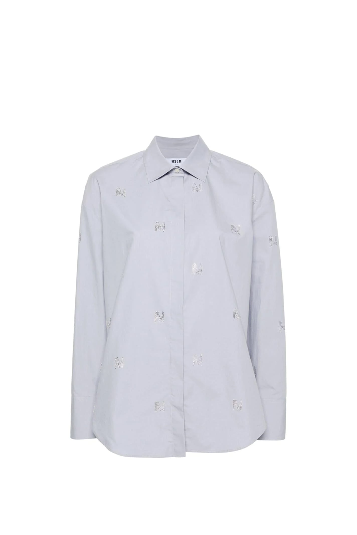 Shop Msgm Shirt In Grey