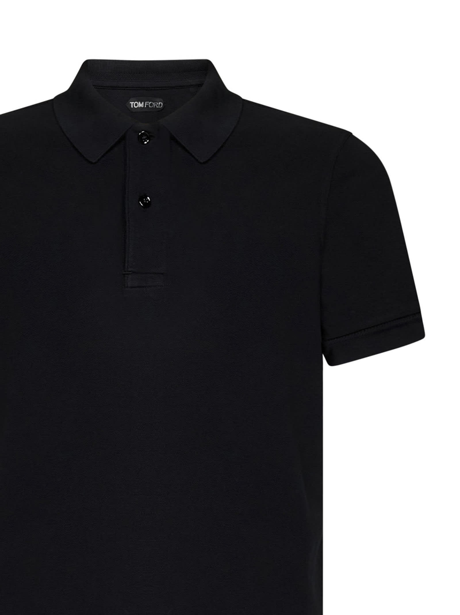 Shop Tom Ford Polo Shirt In White
