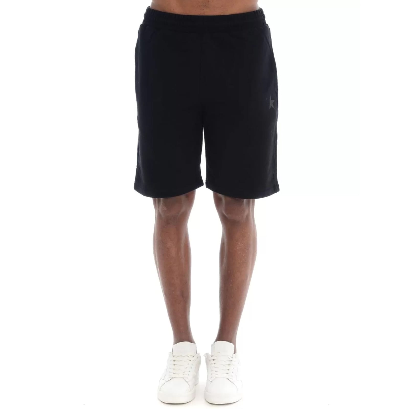 Shop Golden Goose Cotton Shorts In Black