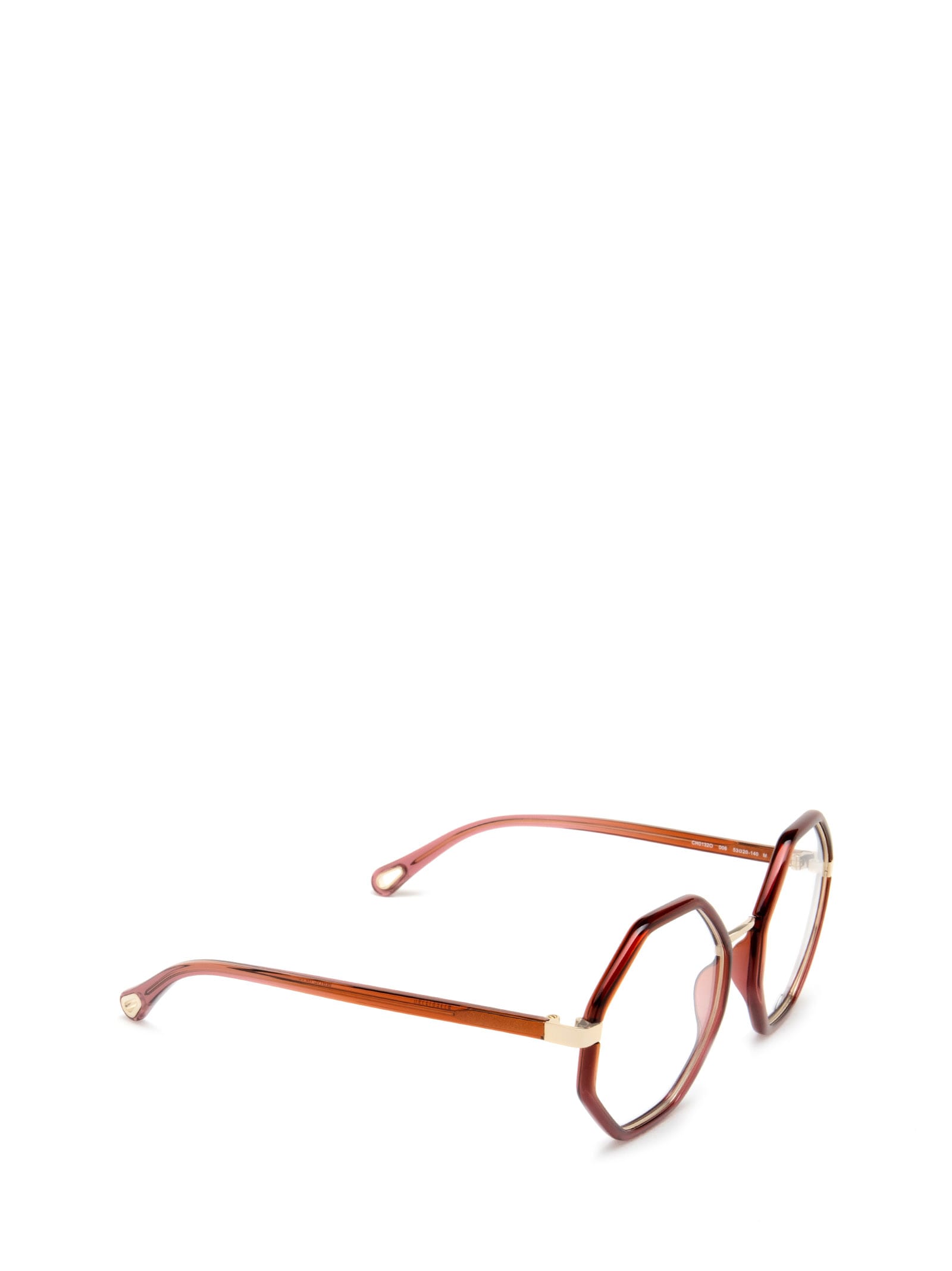 Shop Chloé Ch0132o Red Glasses In 006 Red Red Transparent