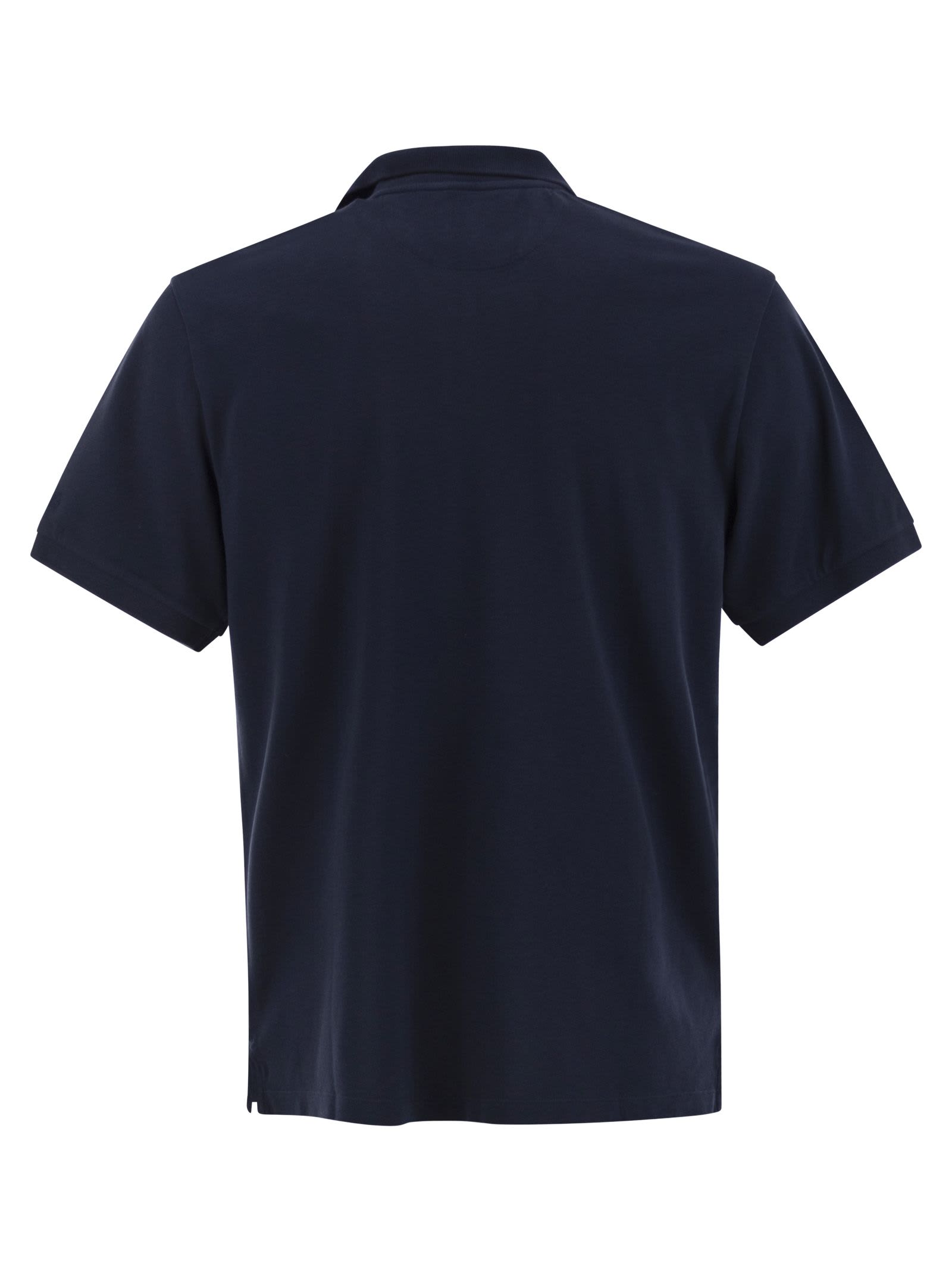 Mc2 Saint Barth Classic V-neck Polo Shirt With Short Sleeves