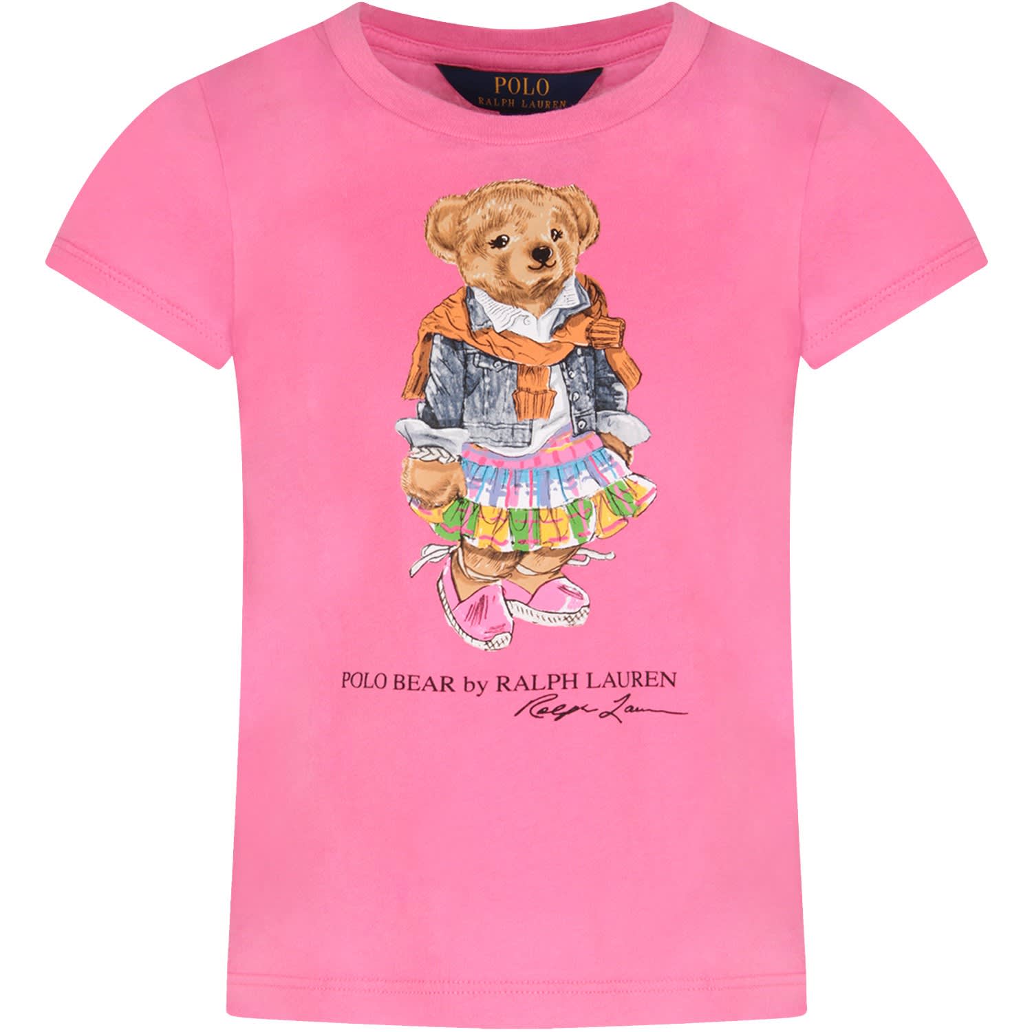 pink polo bear shirt