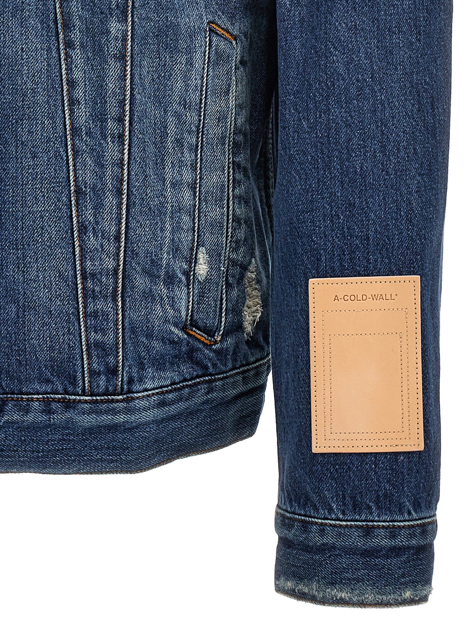 Shop A-cold-wall* Foundry Selvedge Jacket In Blue