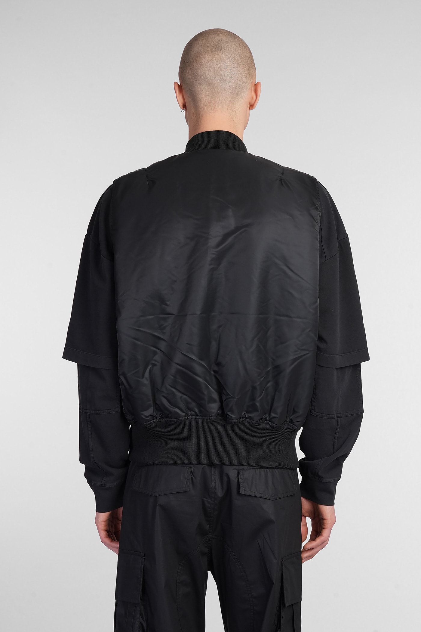 ALPHA INDUSTRIES MA-1 VEST VEST IN BLACK NYLON