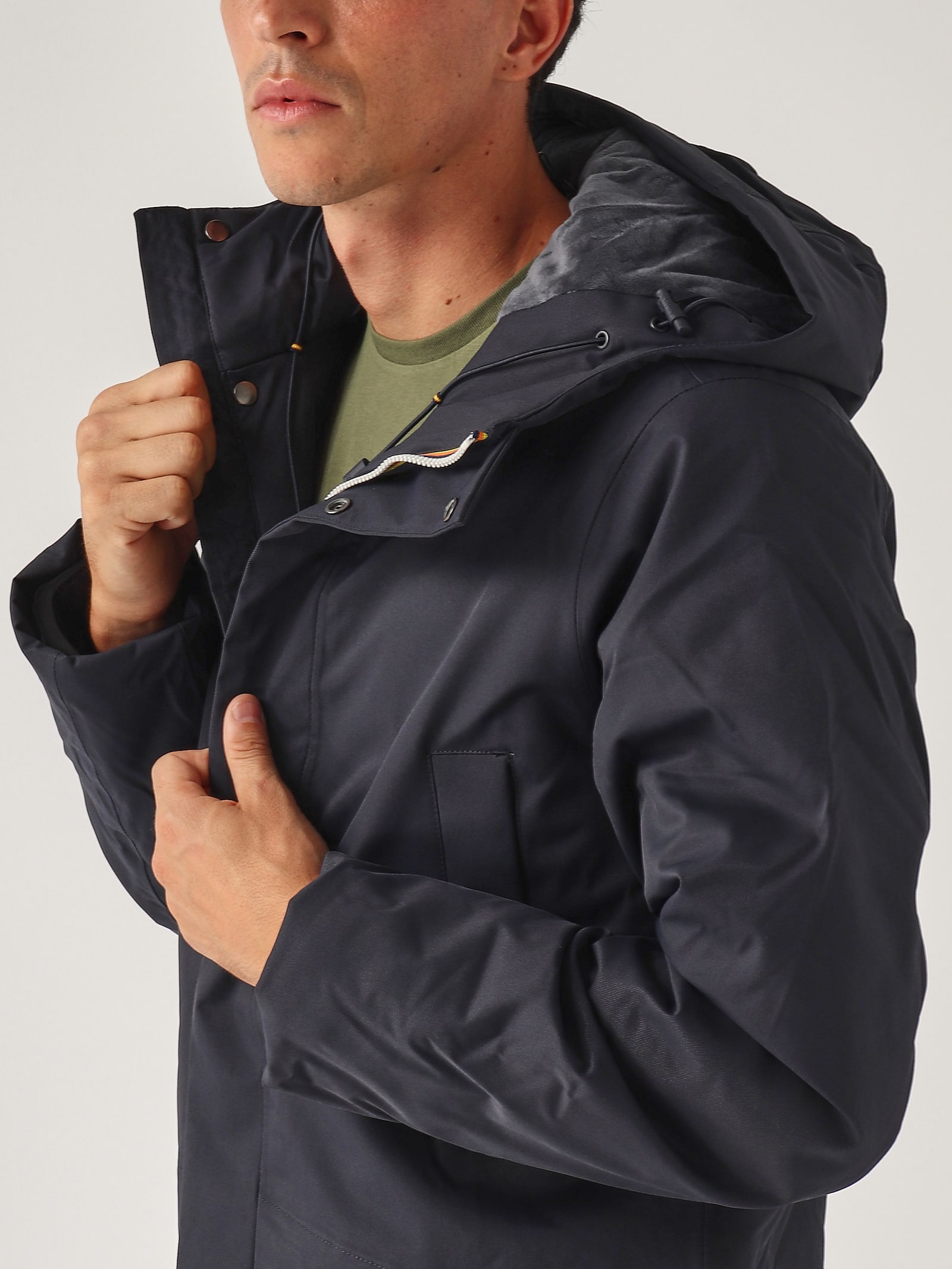 Shop K-way Jarno Twill Marmotta Jacket In Navy