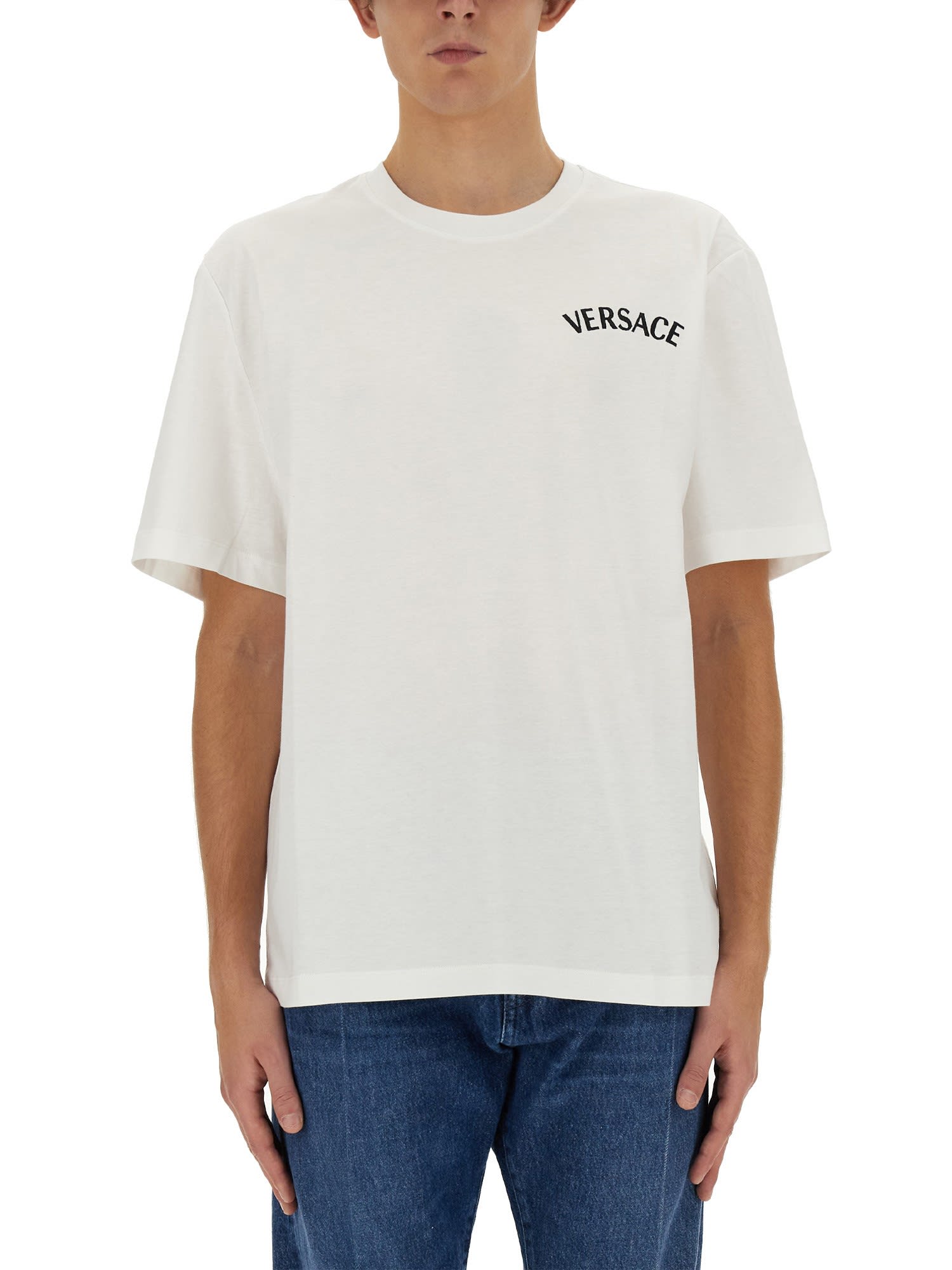 Versace ESSENTIAL 2 PACK - Print T-shirt - bianco/nero/white 