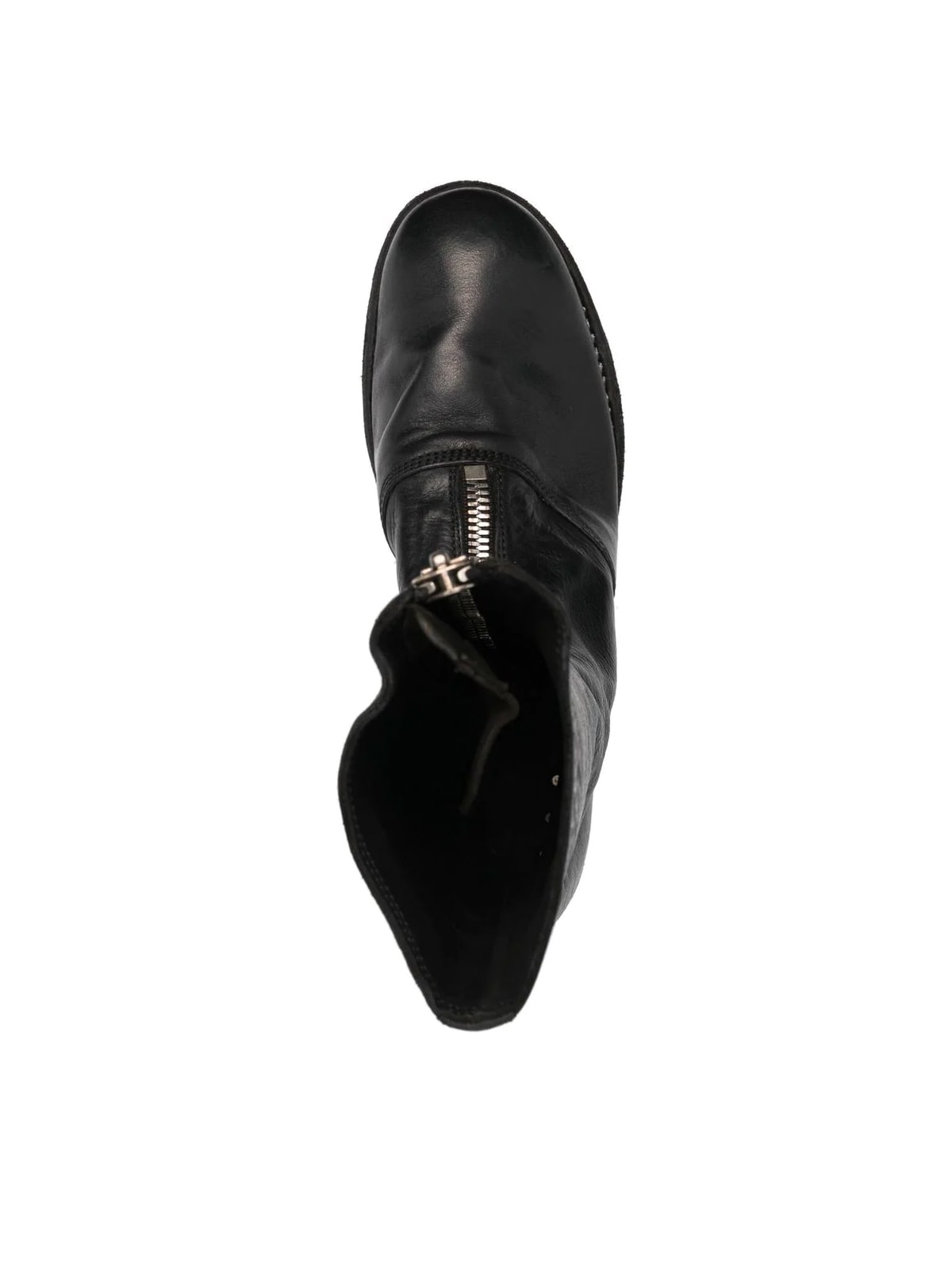 Shop Guidi Front Zip Boot In Blkt Black
