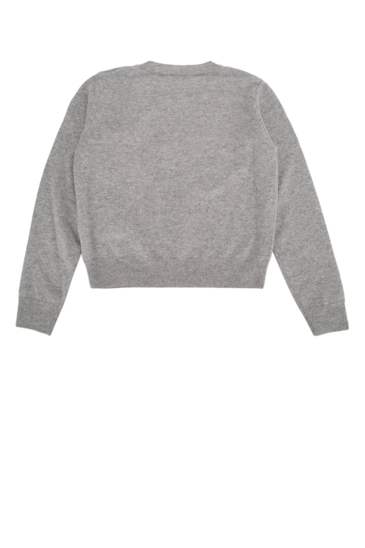 Moncler Logo-embroidered Virgin Wool Jumper In 930