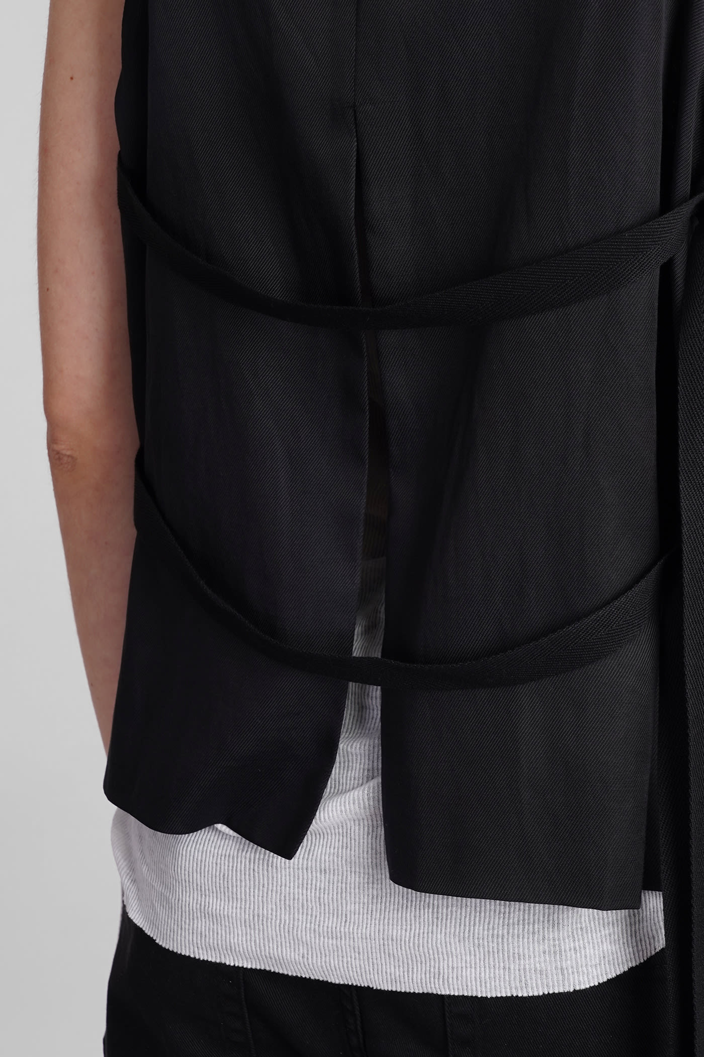 Shop Ann Demeulemeester Vest In Black Cotton