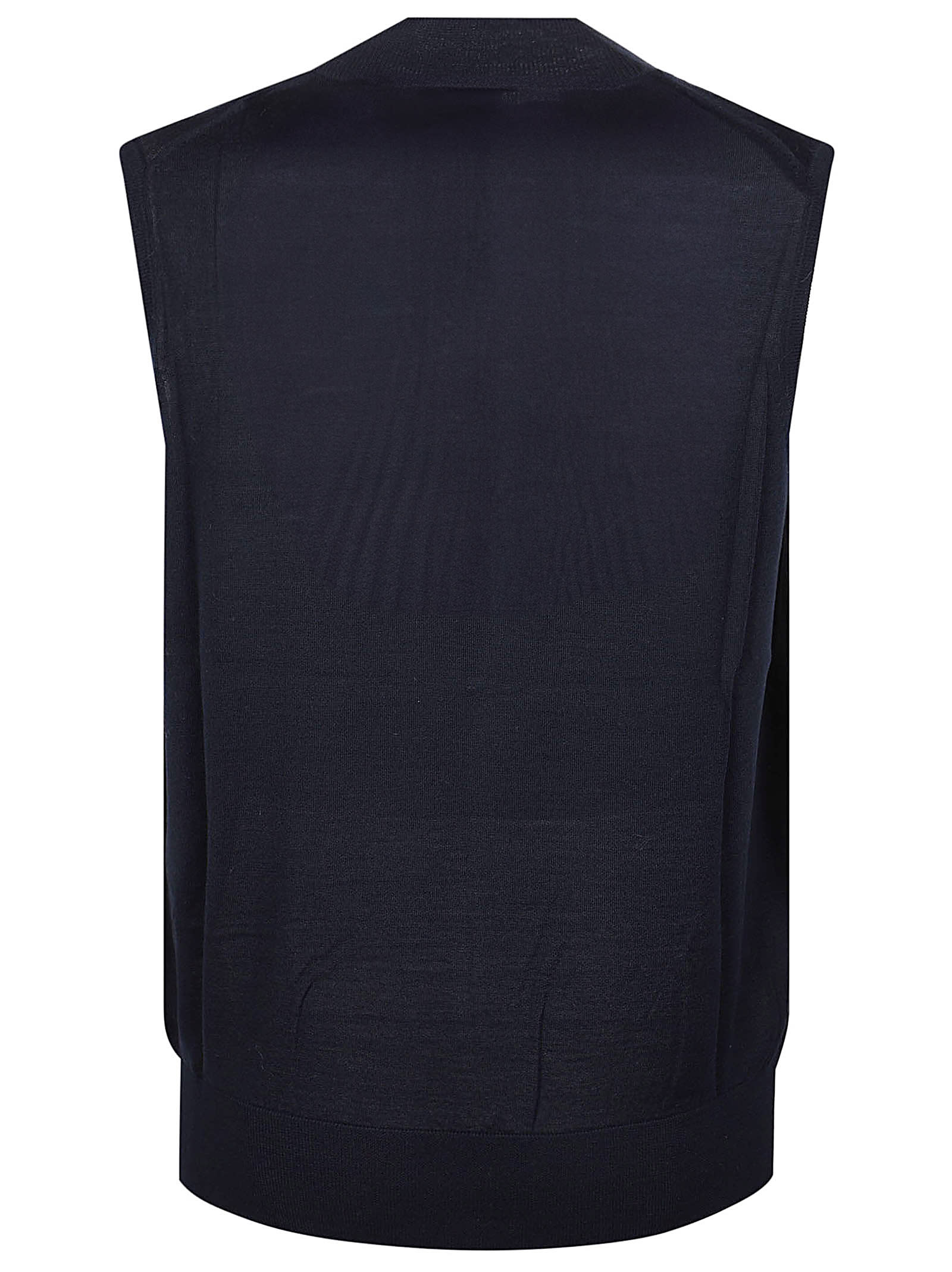 Shop Ballantyne V-neck Vest In Navy