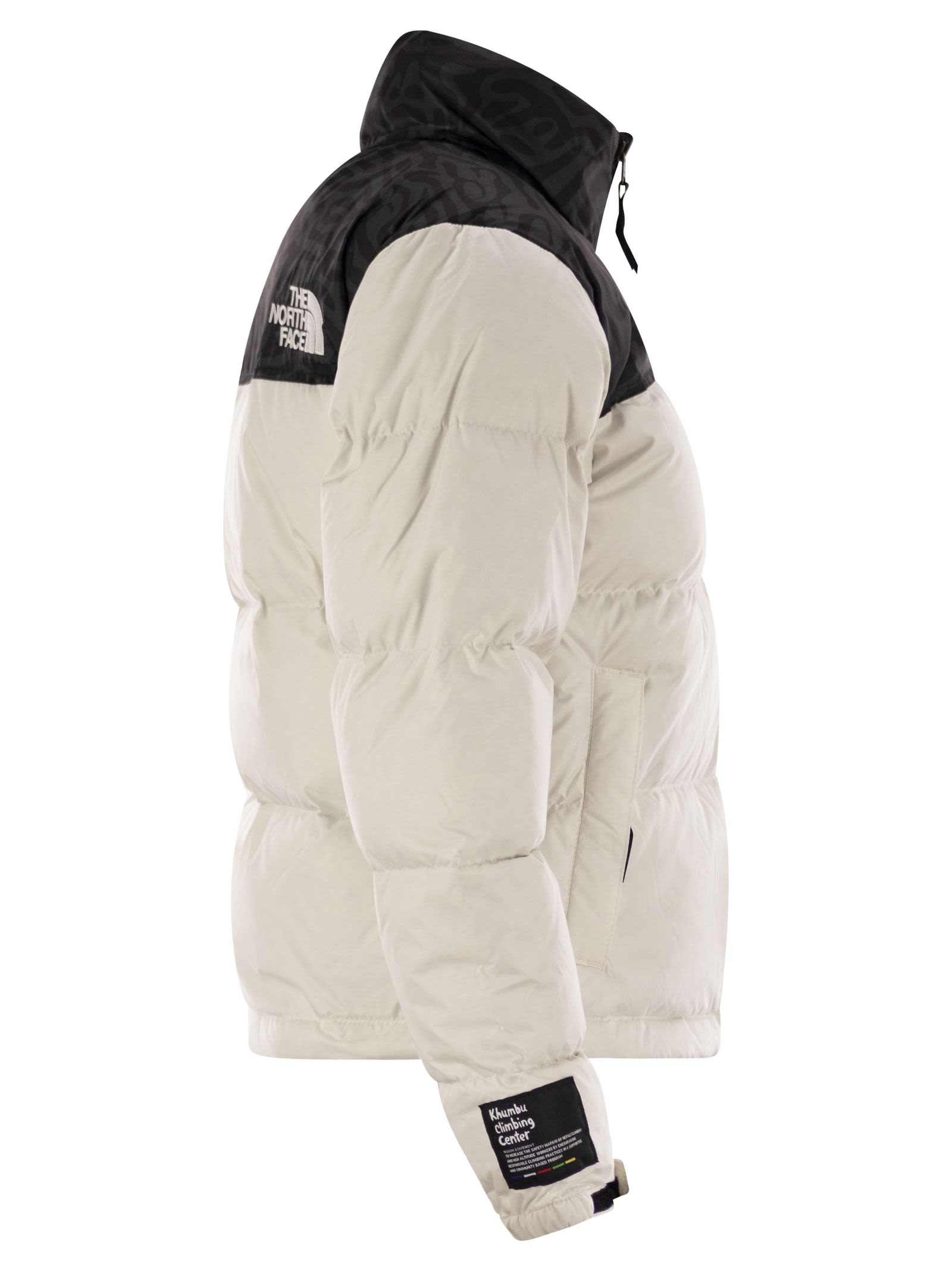 Shop The North Face Retro 1996 - Two-tone Down Jacket In White/black