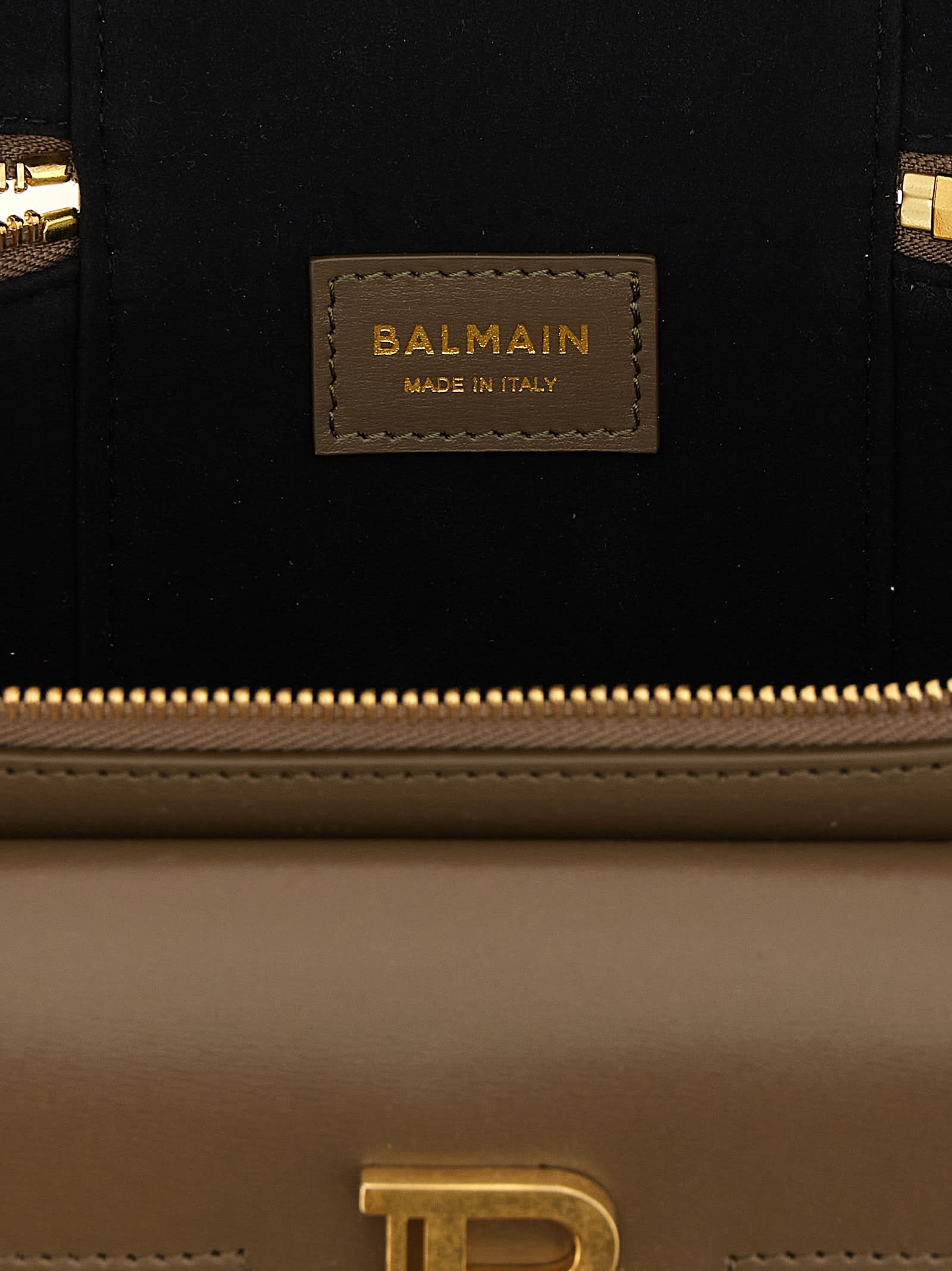 Balmain B-buzz Vanity Handbag In Green