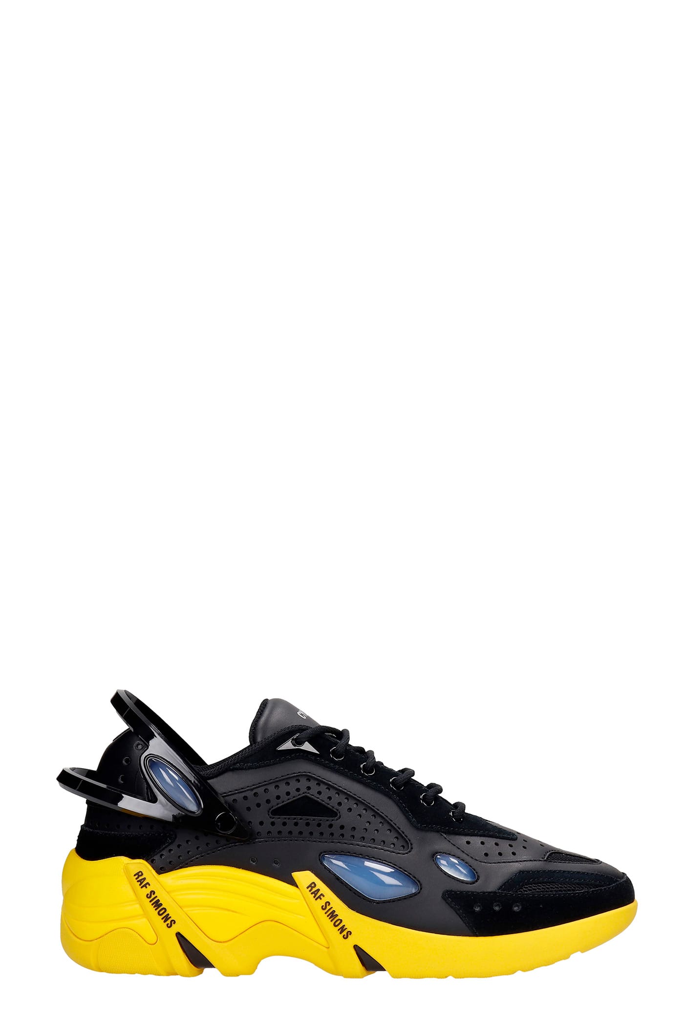 Raf Simons Cylon Sneakers In Black Leather