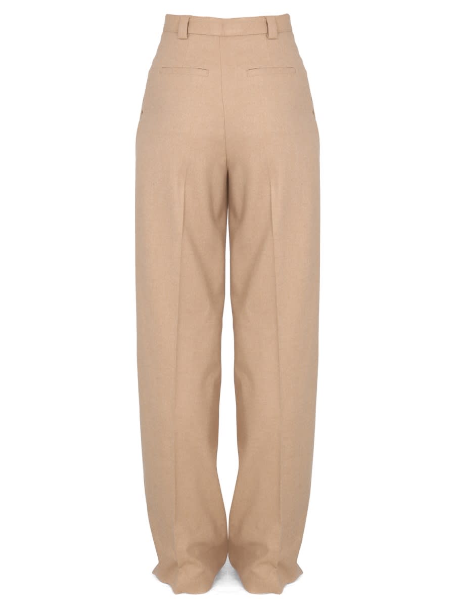 Shop Red Valentino Flared Pants In Beige