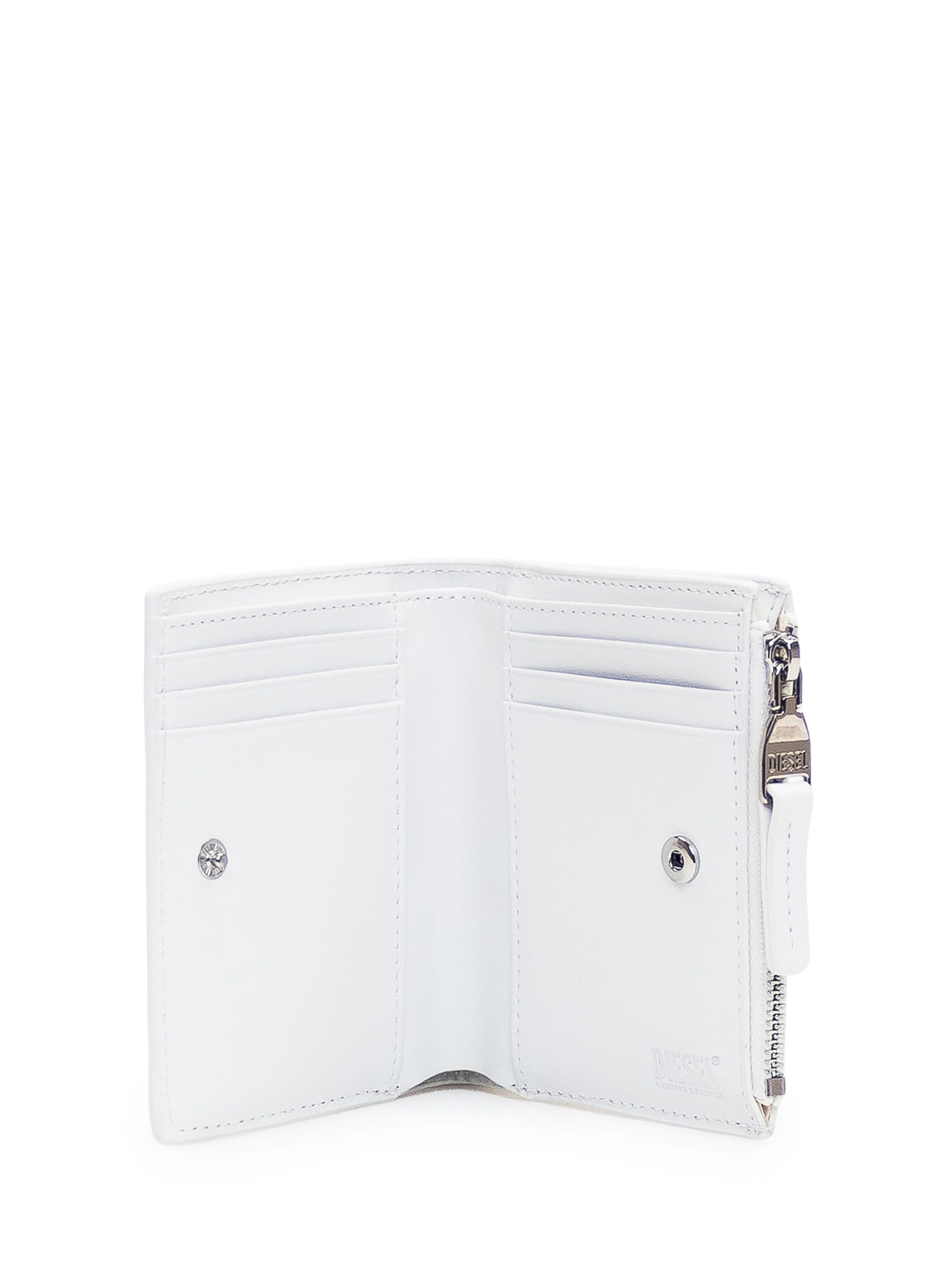 Diesel Leather Wallet In Bianco