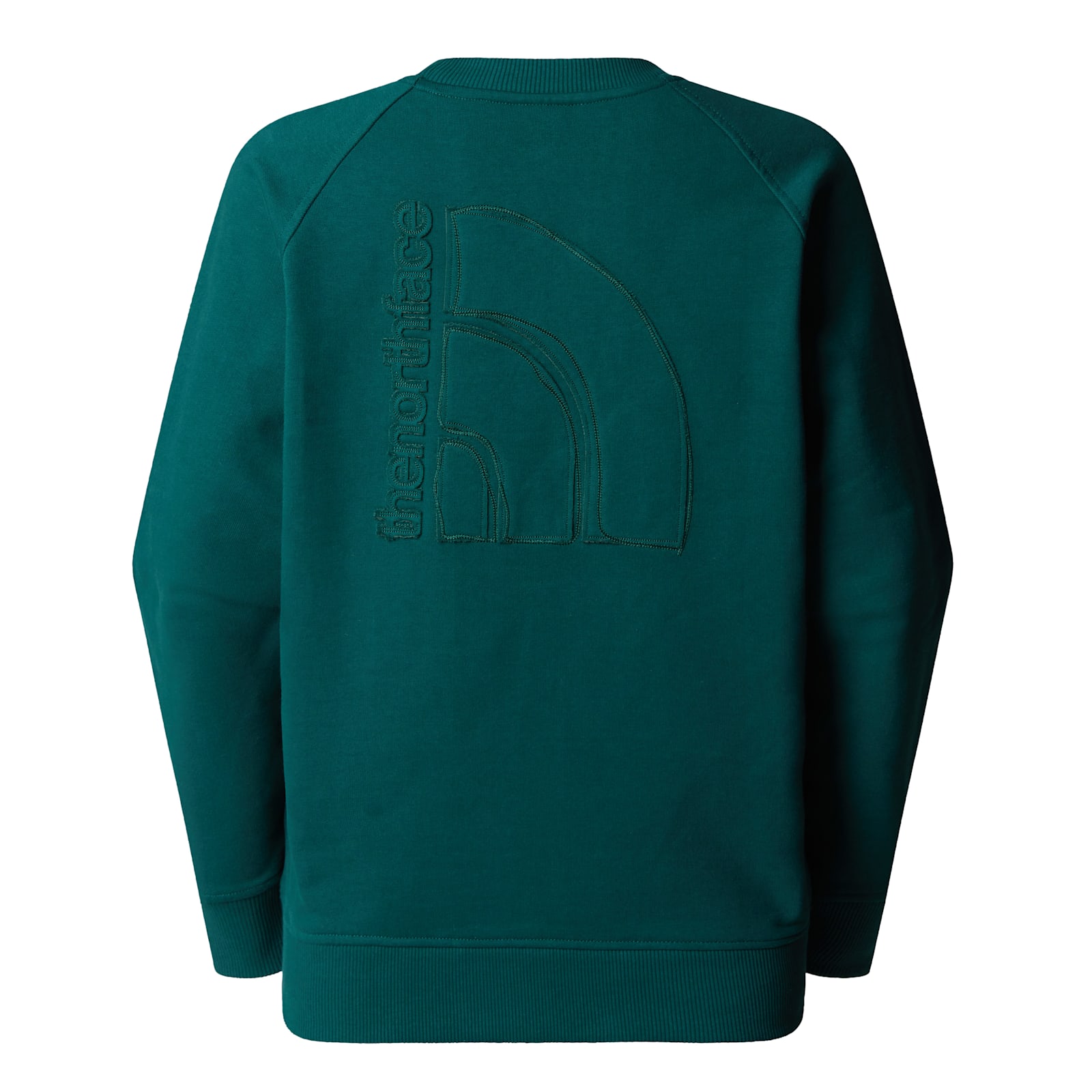 Shop The North Face Logo Rmst Relaxed Crew In Deep Nori