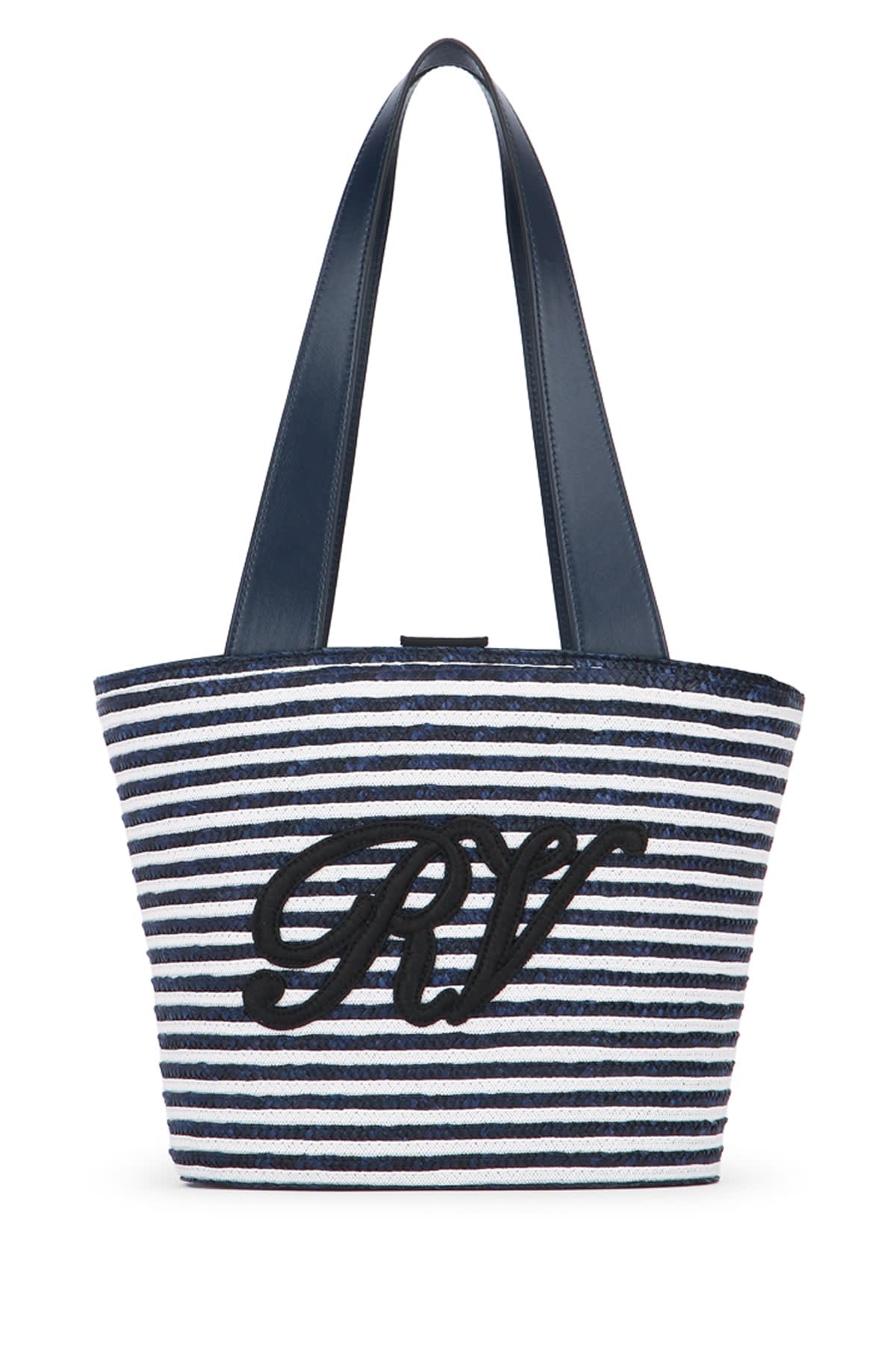 Roger Vivier Small Monogram Panier Tote Bag