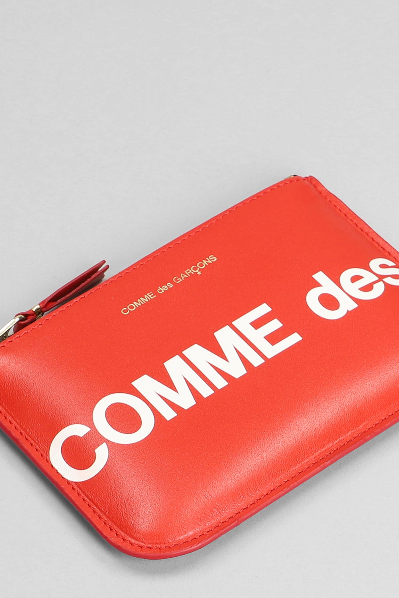Shop Comme Des Garçons Wallet In Red Leather