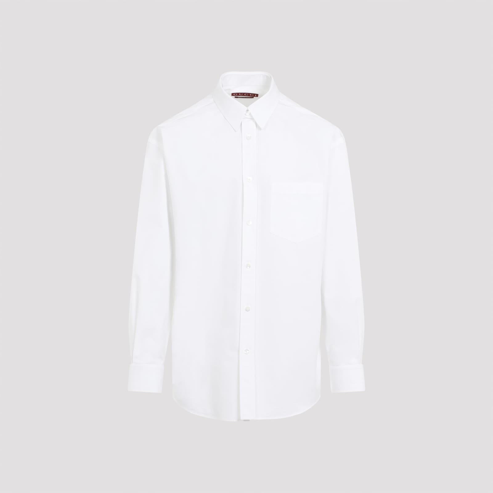 Shop Gucci Cotton Shirt In White