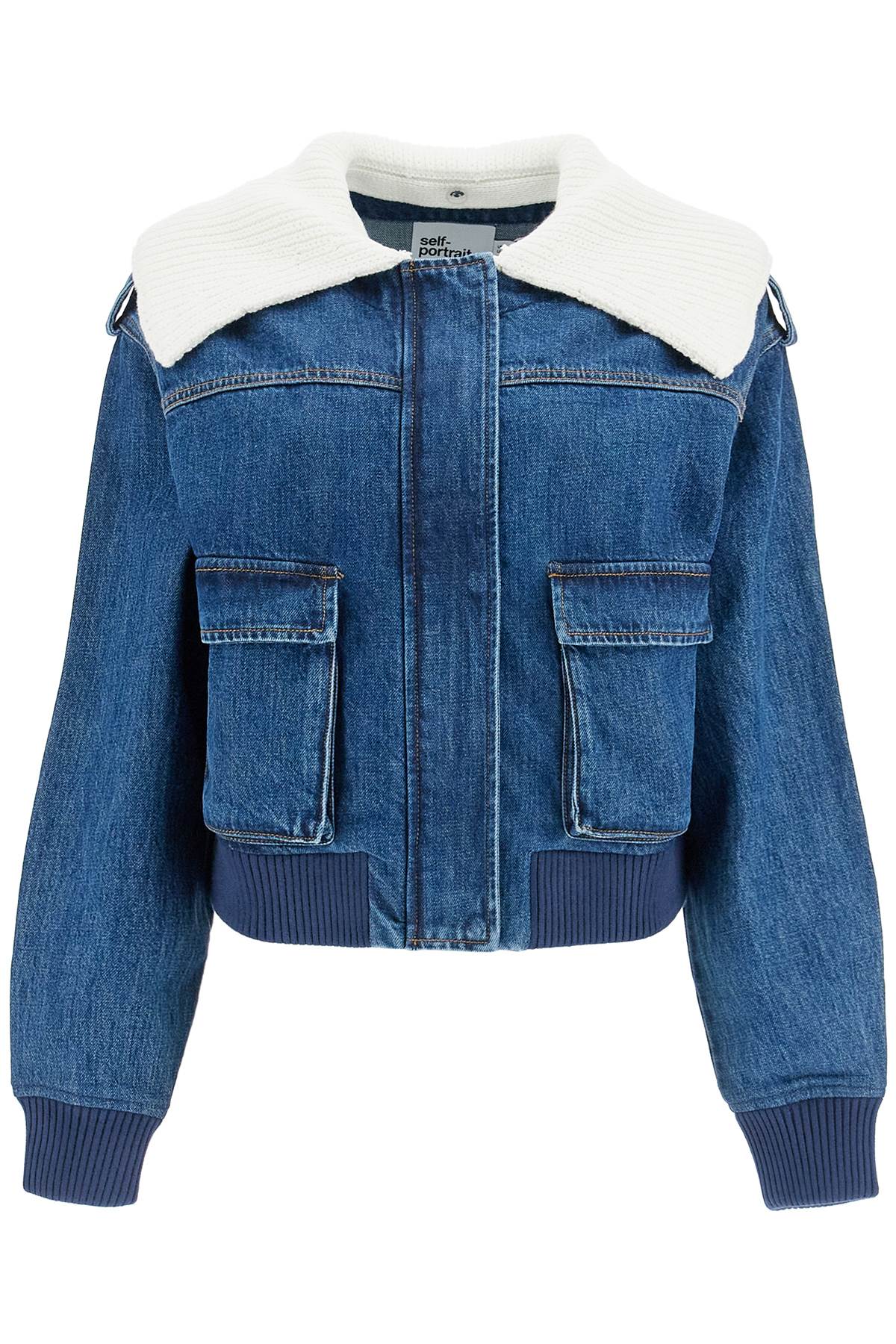 Denim Bomber Jacket For