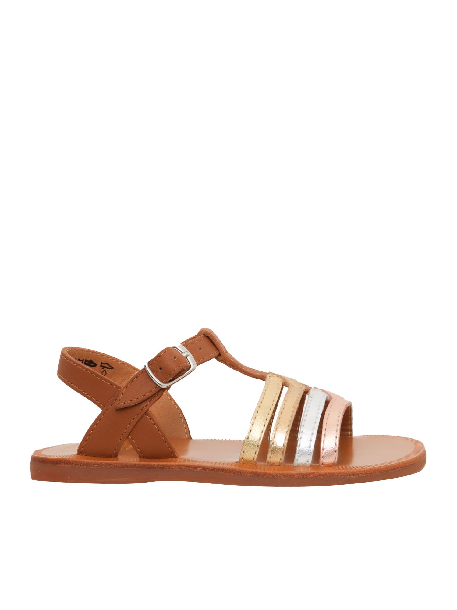 Pom D'api Plagette New Salome Shoes In Camel