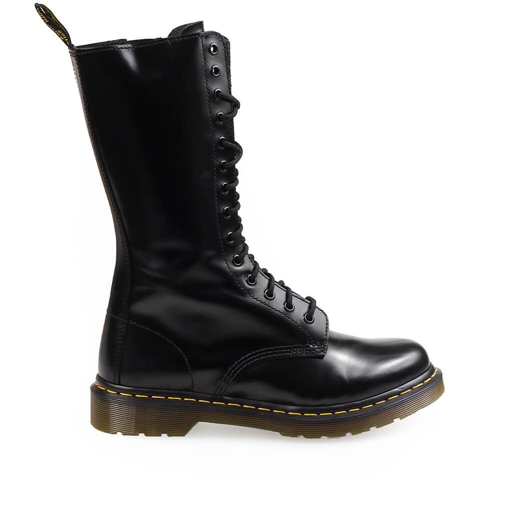 Dr. Martens Buttero Smooth Black High Combat Boot