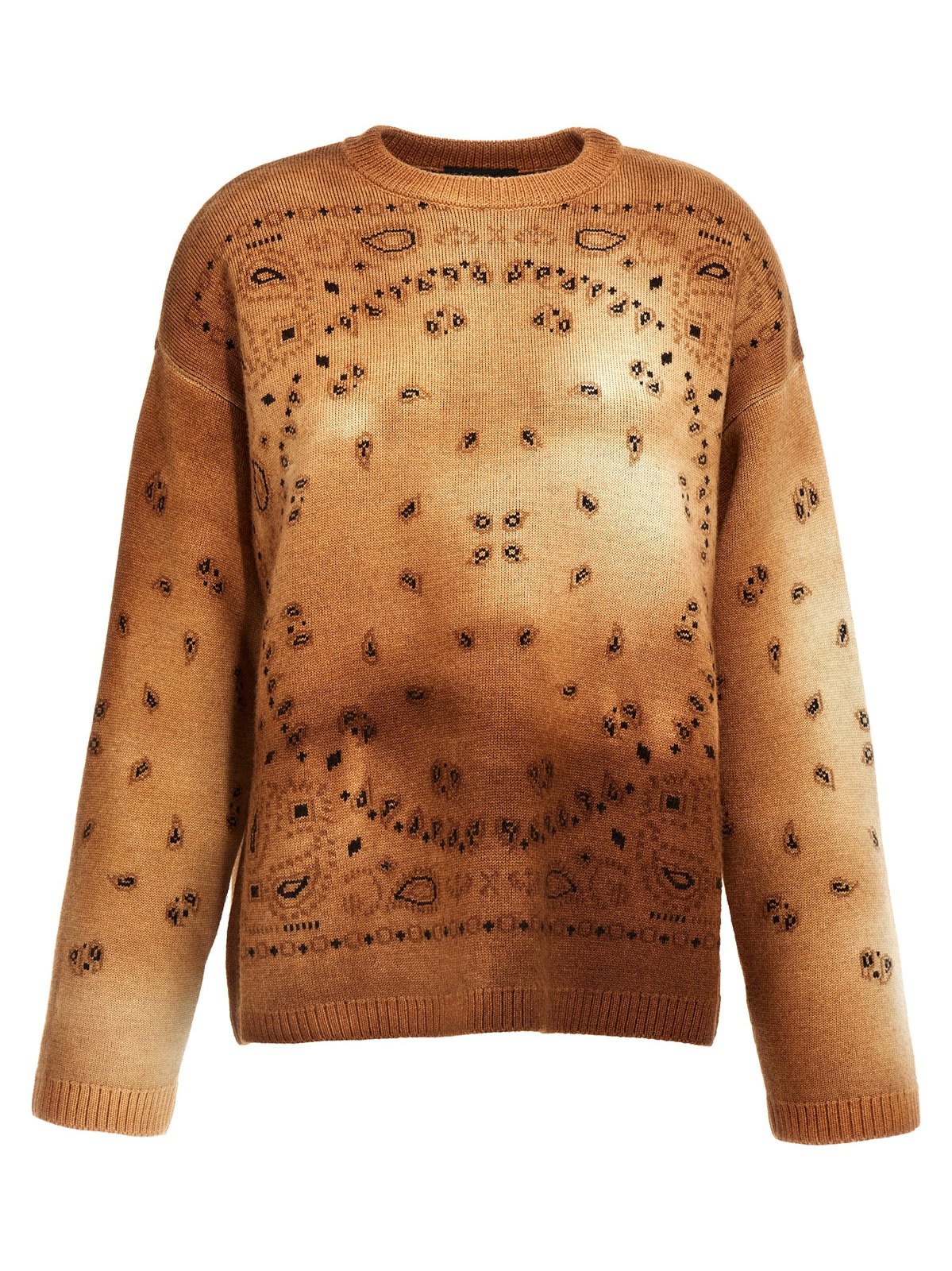 Shop Alanui Hues Of The Desert Knit Jumper In Brown