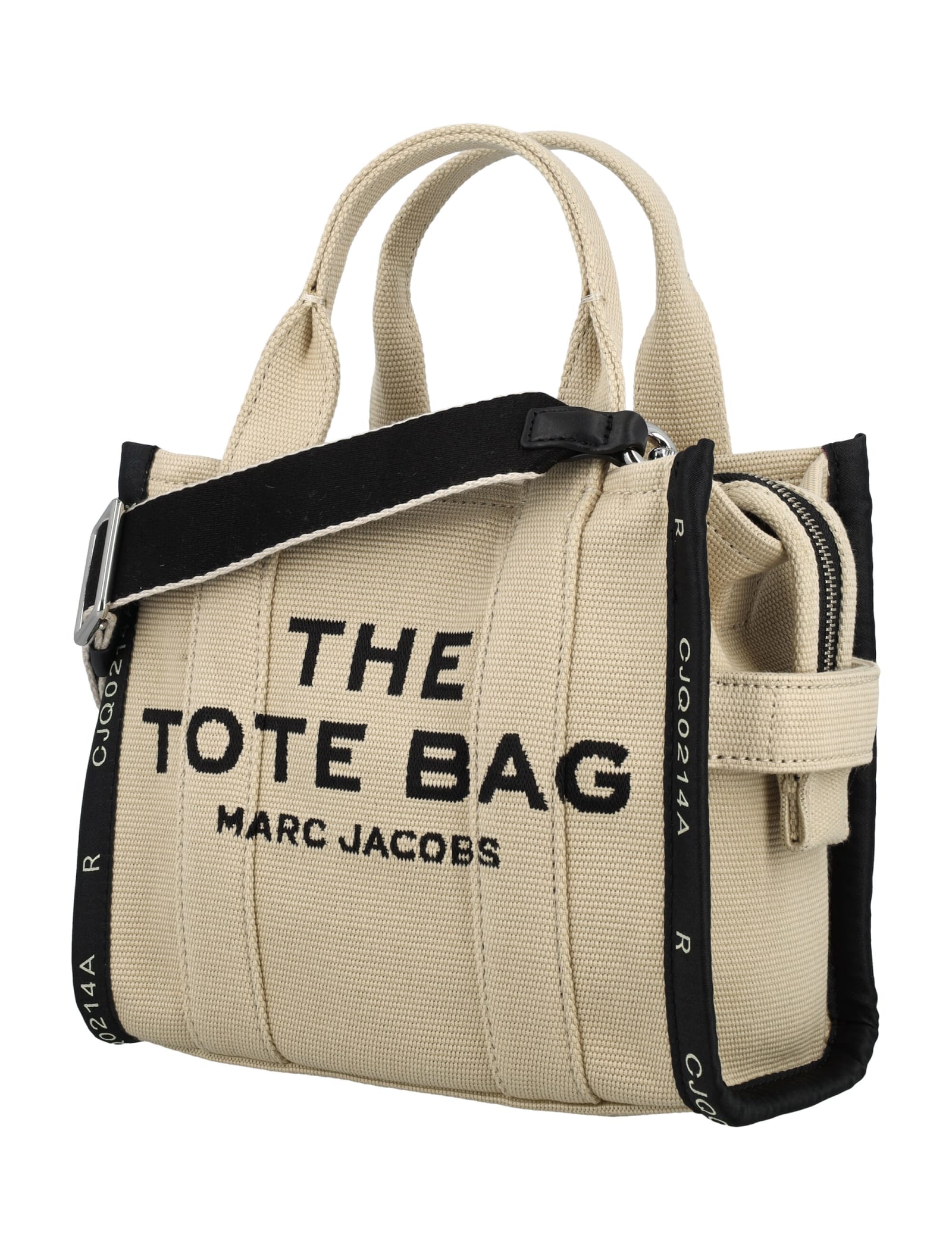 Shop Marc Jacobs The Jacquard Mini Tote Bag In Warm Sand