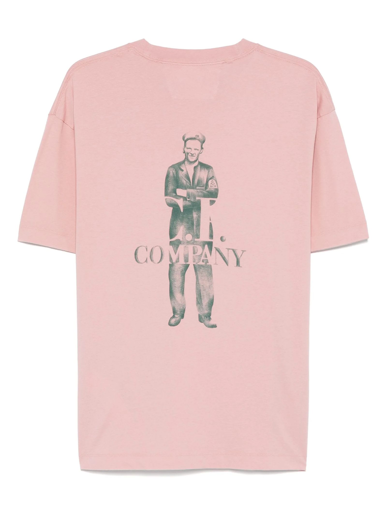 C.p. Company P Company Graphic T-shirt With Sailor Print In Pink