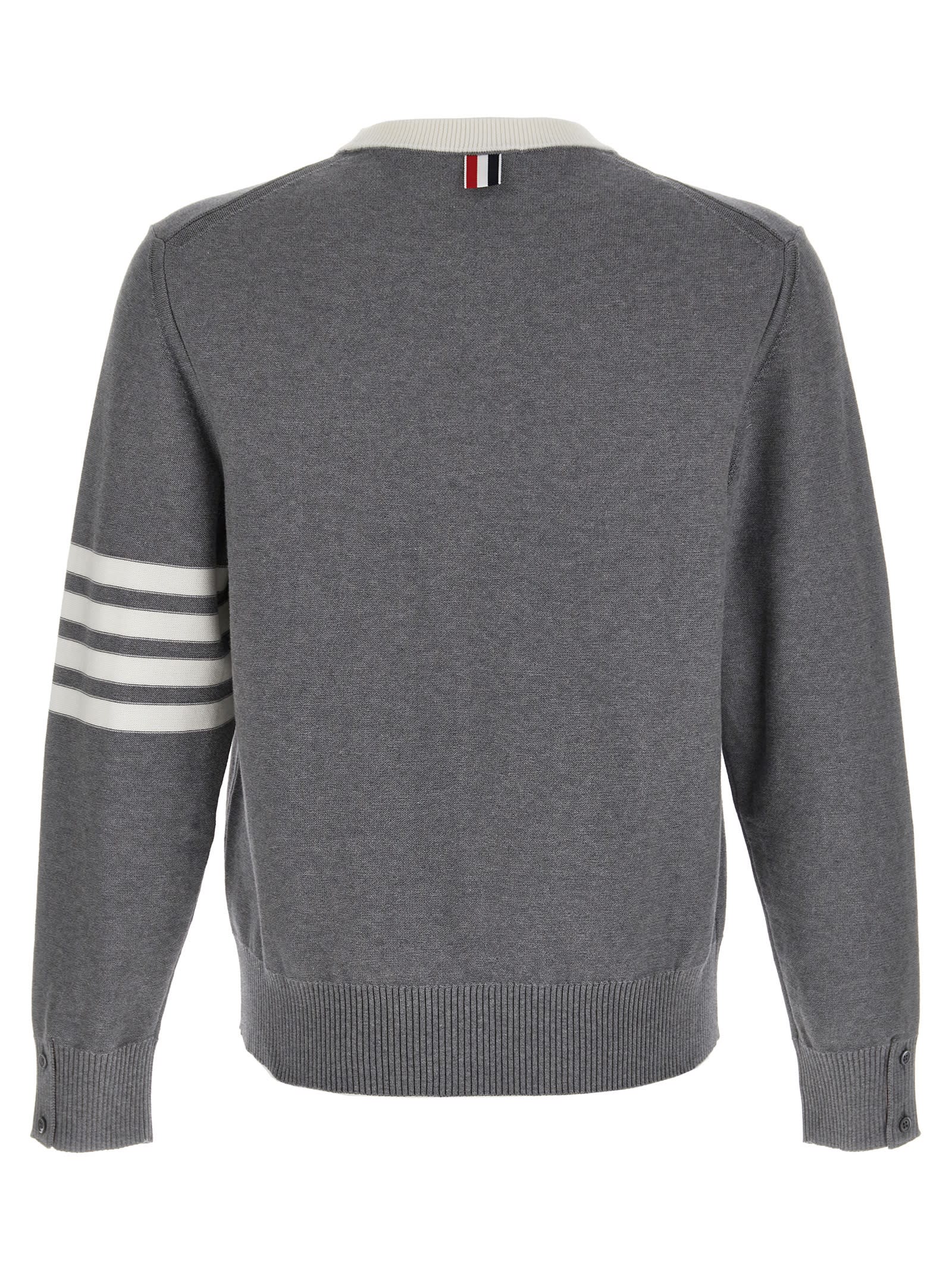 Thom Browne 4-bar Hector Sweaters And Cardigans In Grey