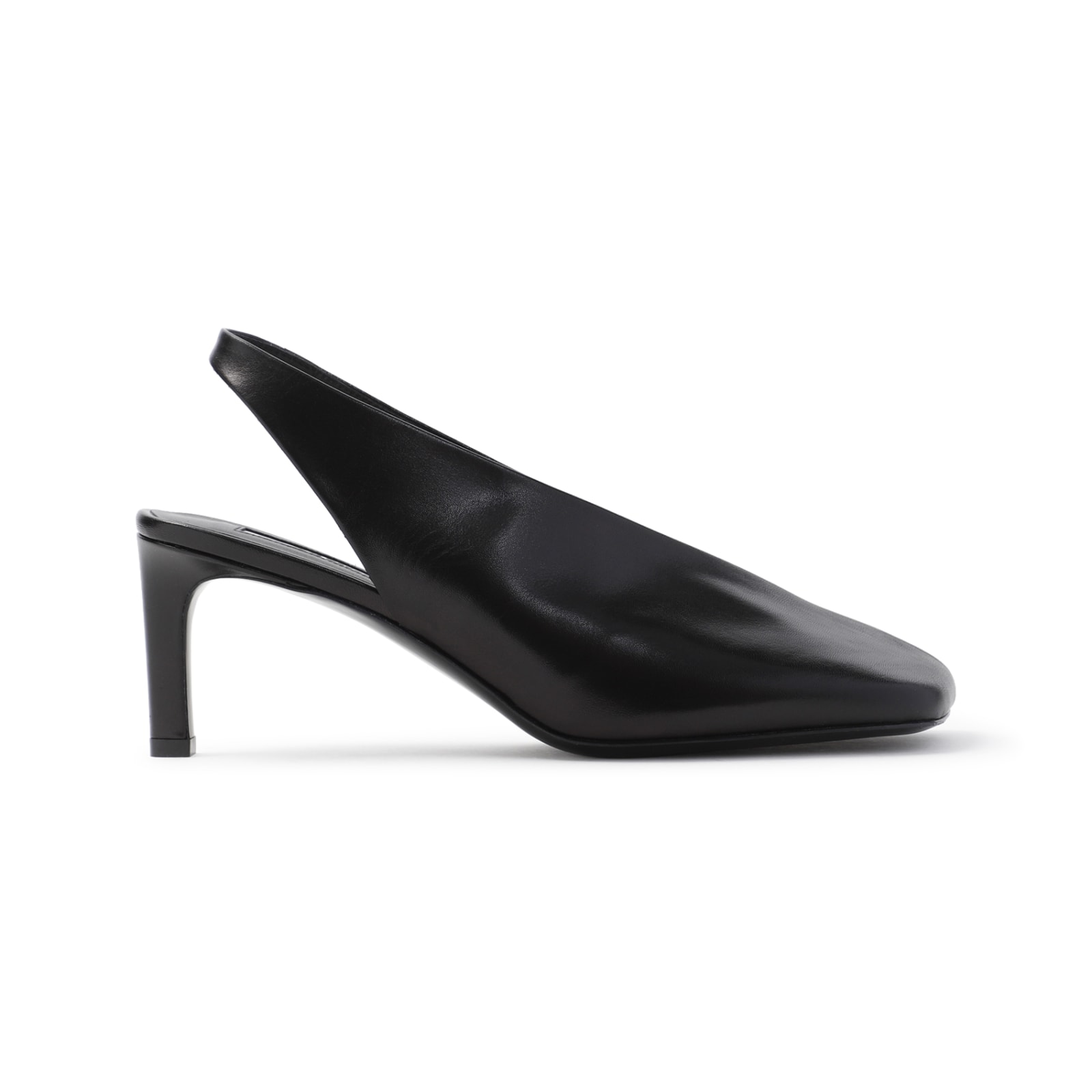 Shop Jil Sander Sling Back In Black