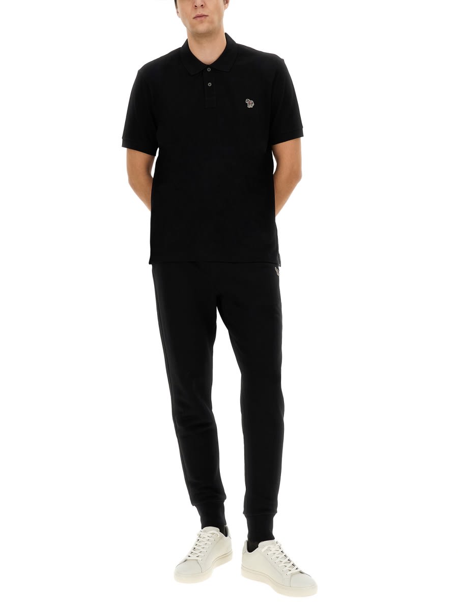 Paul Smith Zebra Polo. In Black