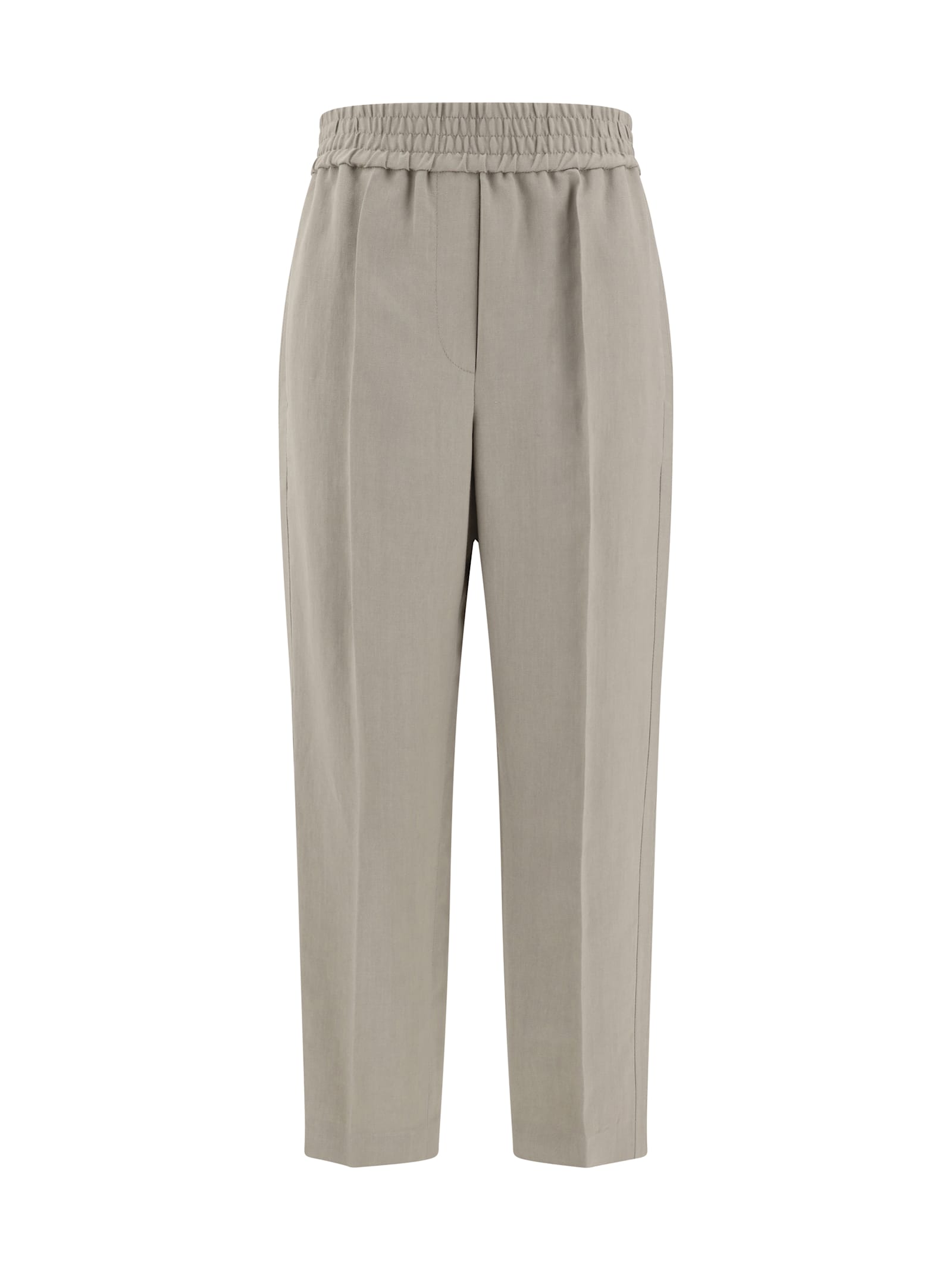 Brunello Cucinelli Cotton Trousers In Light Desert